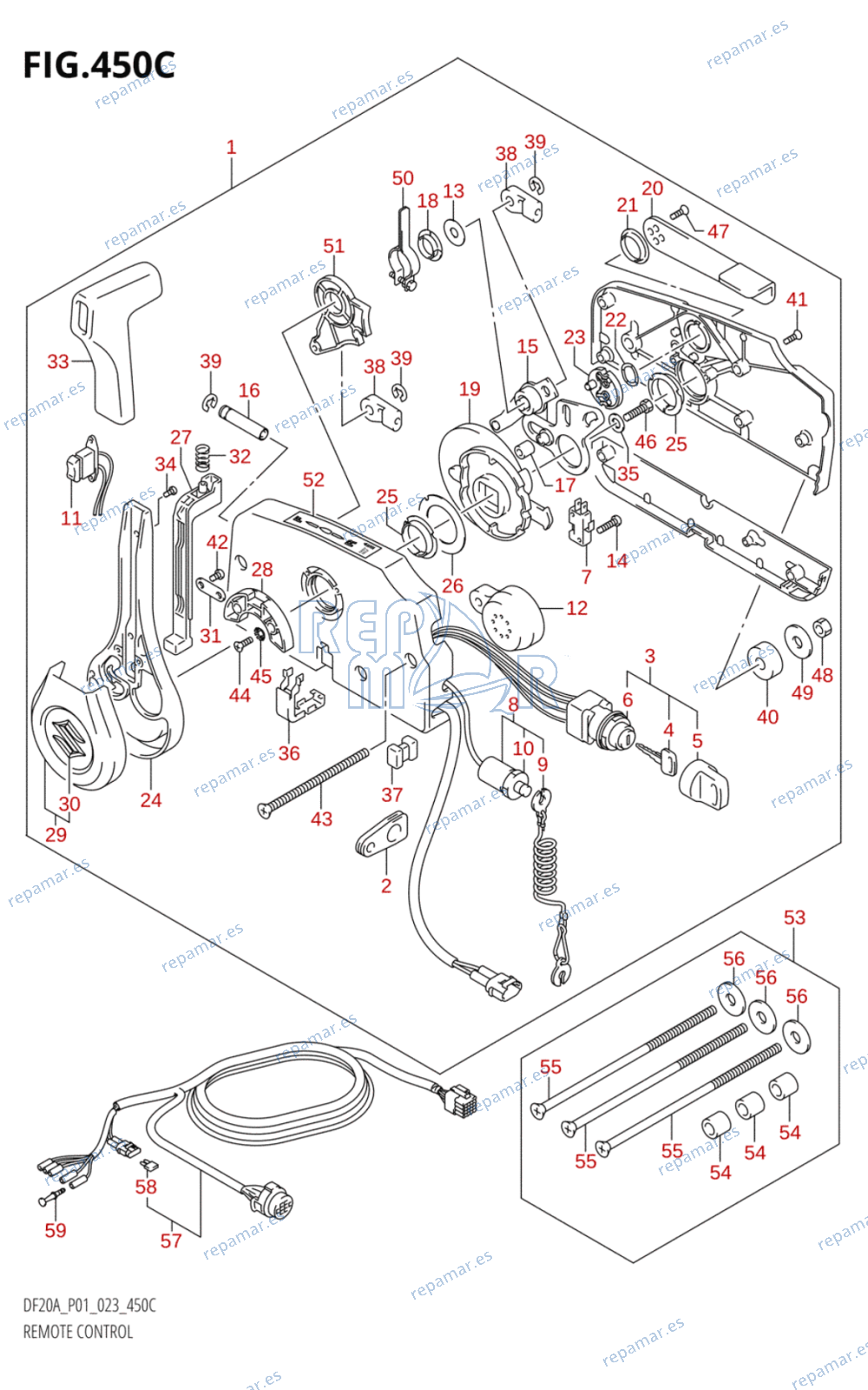 450C - CONTROL REMOTO (SEE NOTE)