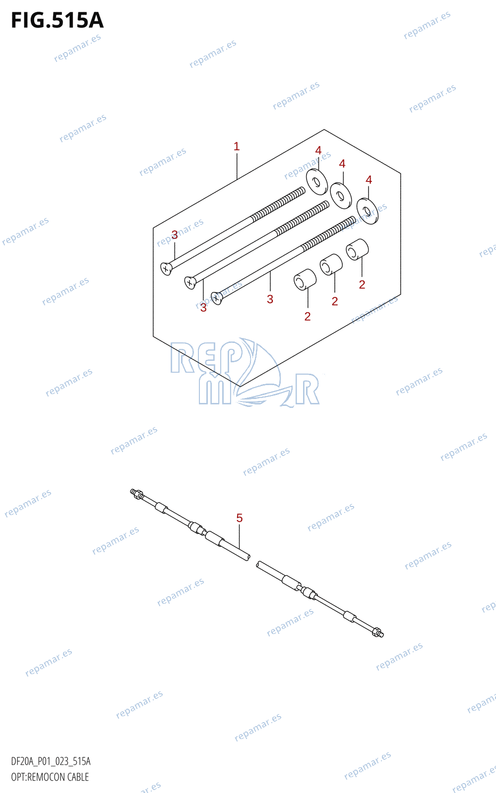 515A - OPT:REMOCON CABLE (SEE NOTE)