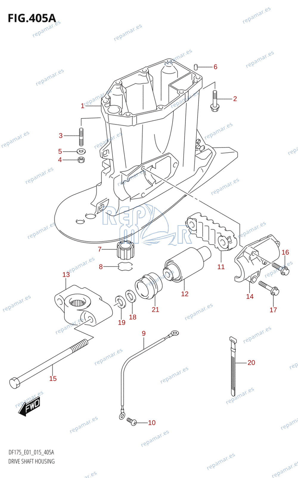 405A - DRIVE SHAFT HOUSING