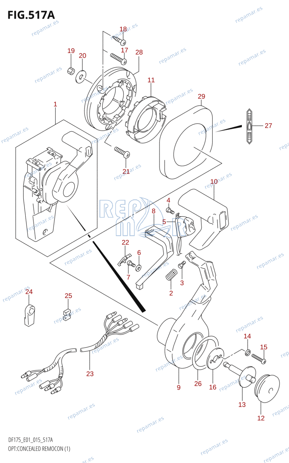 517A - OPT:CONCEALED REMOCON (1) (DF150T:E01)