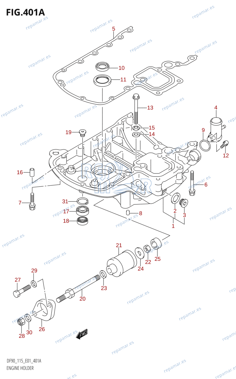 401A - ENGINE HOLDER (K1,K2,K3,K4,K5,K6)