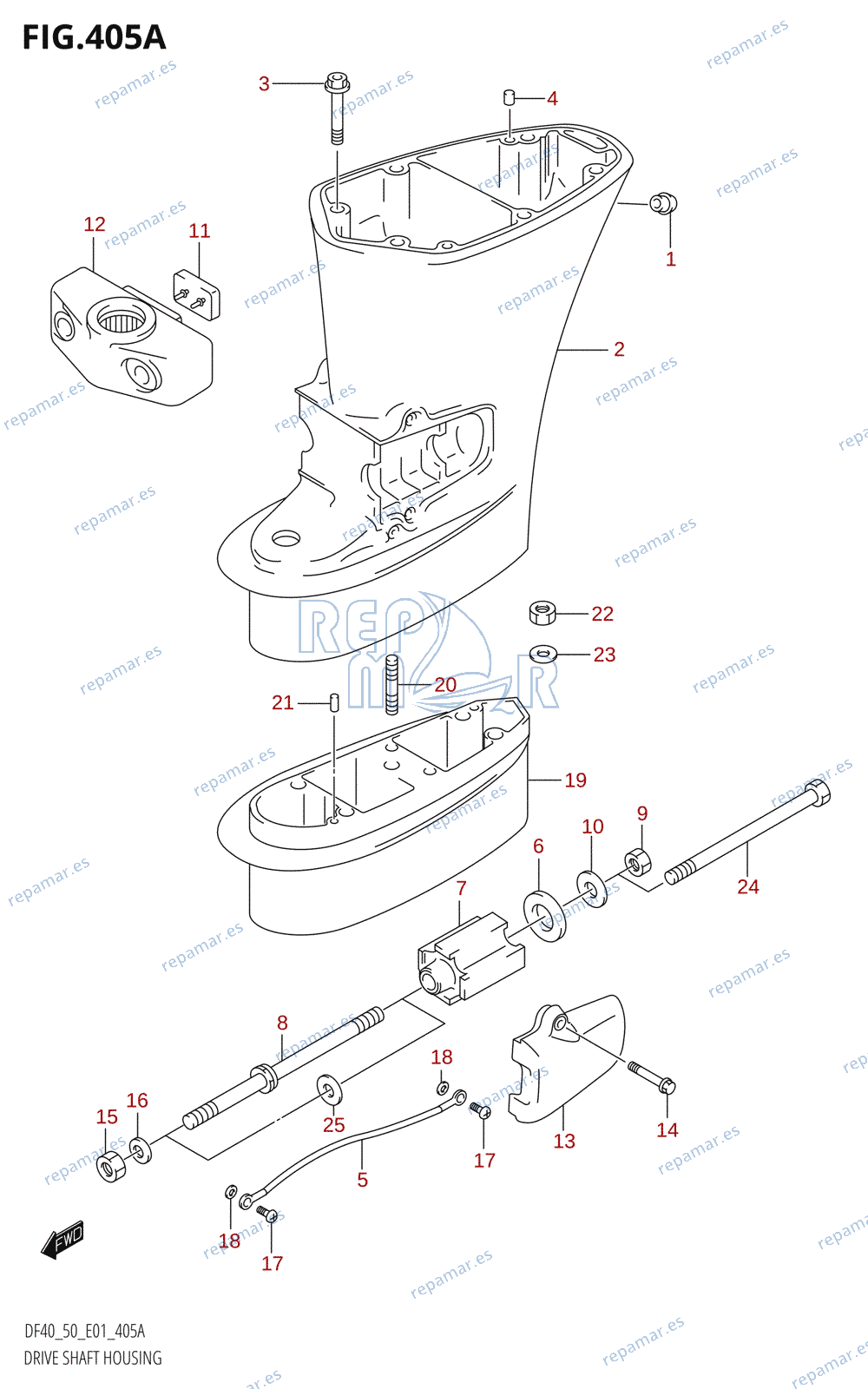 405A - DRIVE SHAFT HOUSING