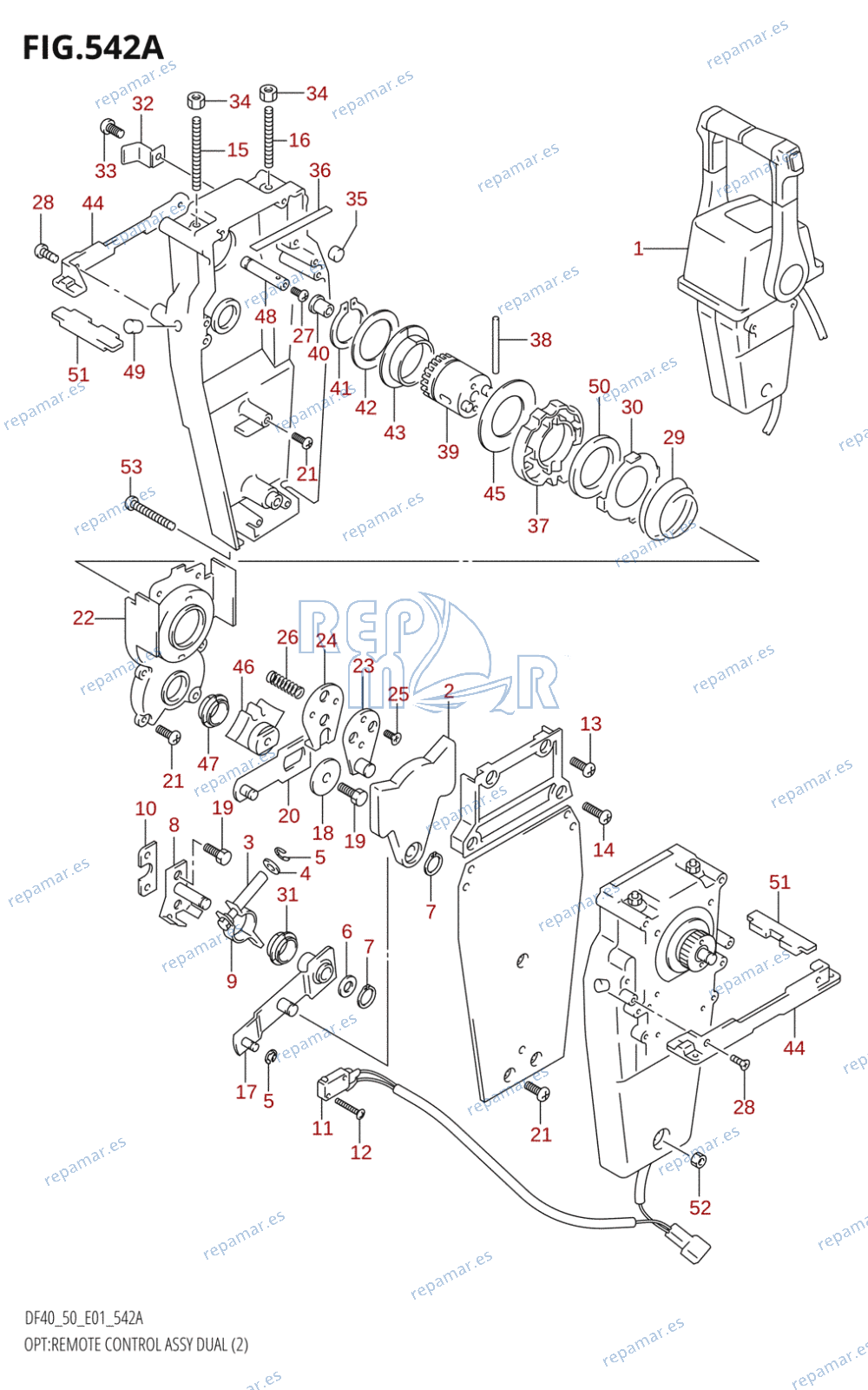 542A - OPT:REMOTE CONTROL ASSY DUAL (2) (K5,K6,K7,K8,K9,K10)