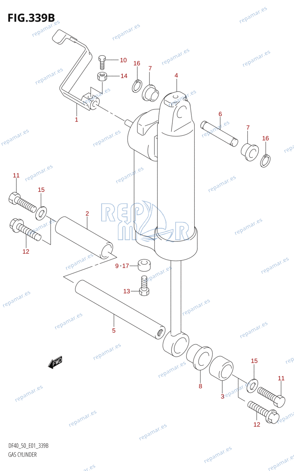 339B - GAS CYLINDER ((DF40QH,DF50WQH):(K1,K2,K3,K4,K5,K6,K7,K8,K9,K10),DF50QH:(K1,K2,K10))