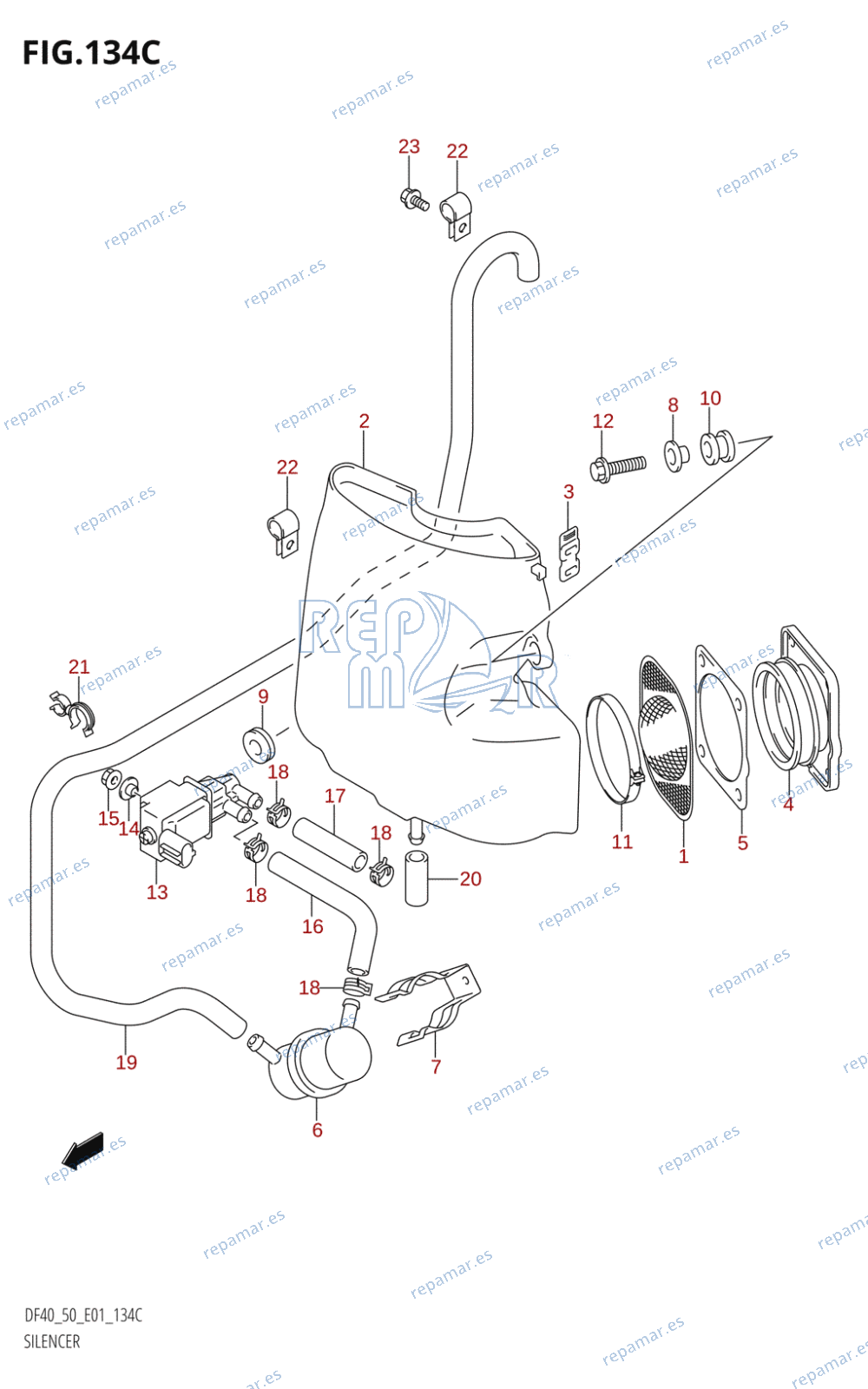 134C - SILENCER (K6,K7,K8,K9,K10)