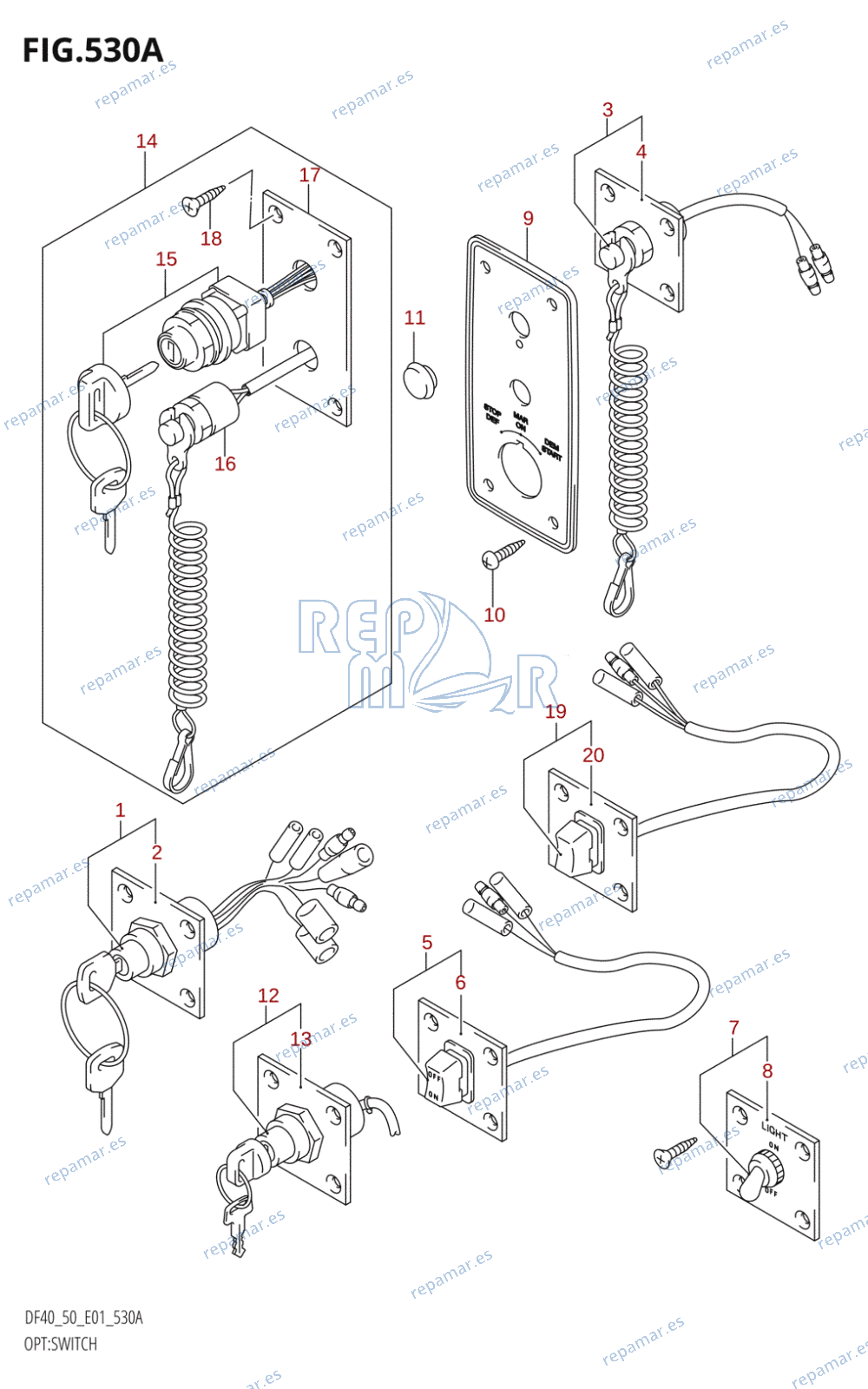 530A - OPT:SWITCH (X,Y,K1,K2,K3,K4)