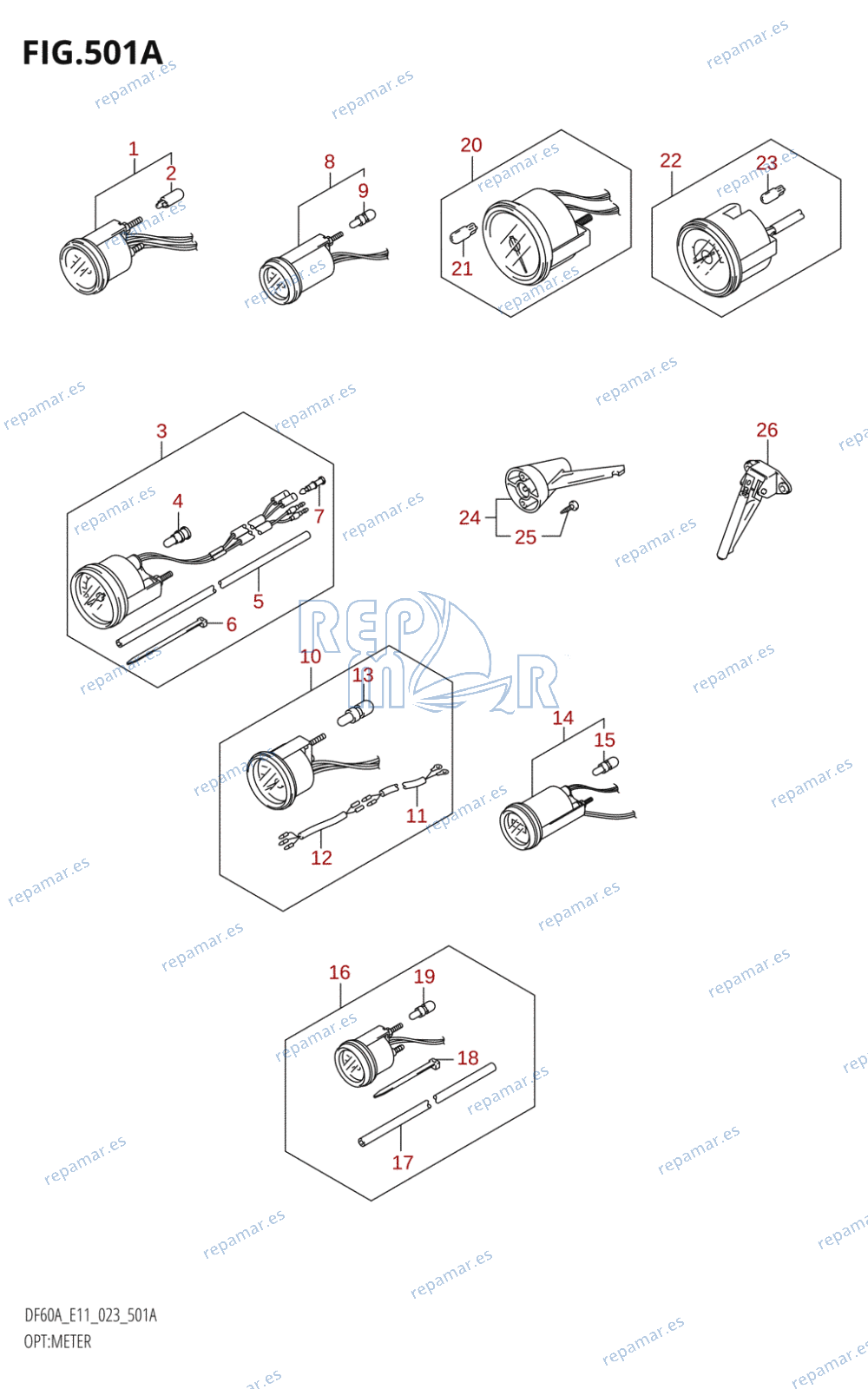 501A - OPT:METER (DF40A,DF40AST,DF50A,DF50AVT,DF60A,DF60AVT,DF40ASVT)