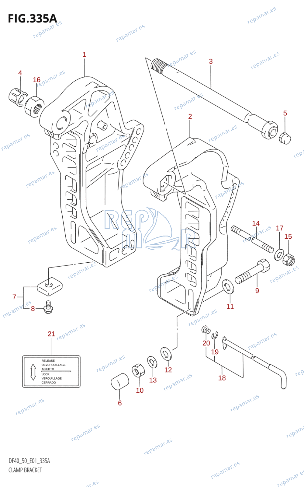 335A - CLAMP BRACKET (X,Y)