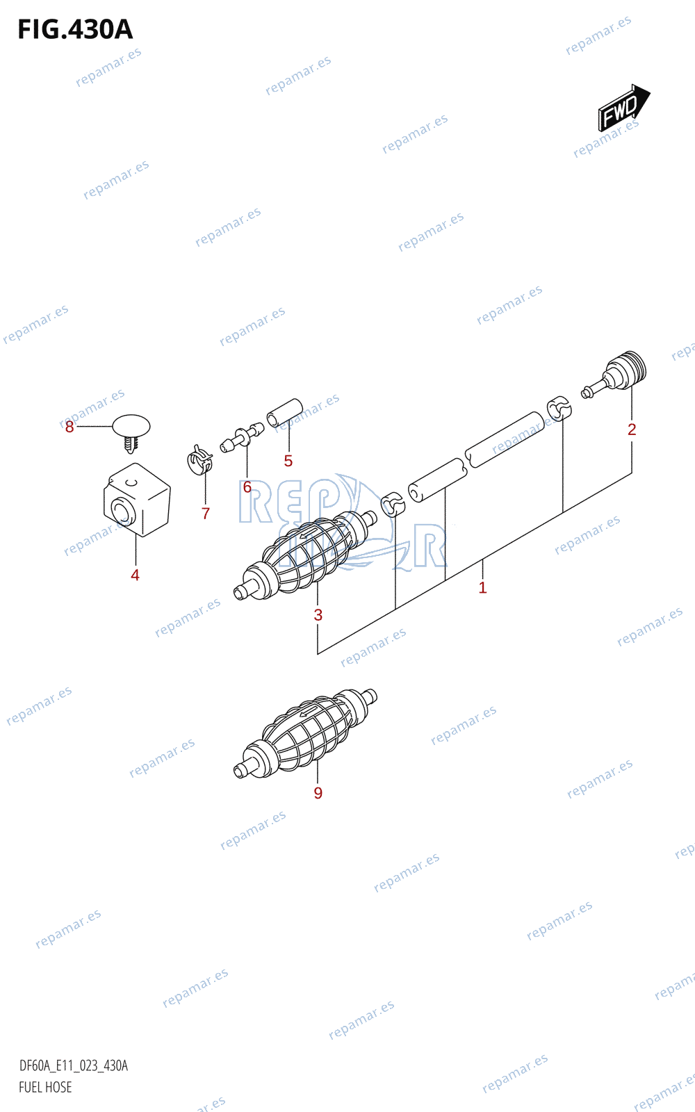 430A - FUEL HOSE (E03,E11)