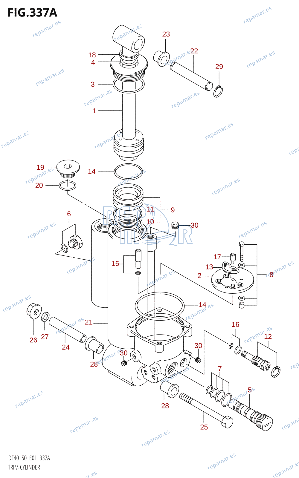 337A - TRIM CYLINDER ((DF40T,DF50T):(X,Y))