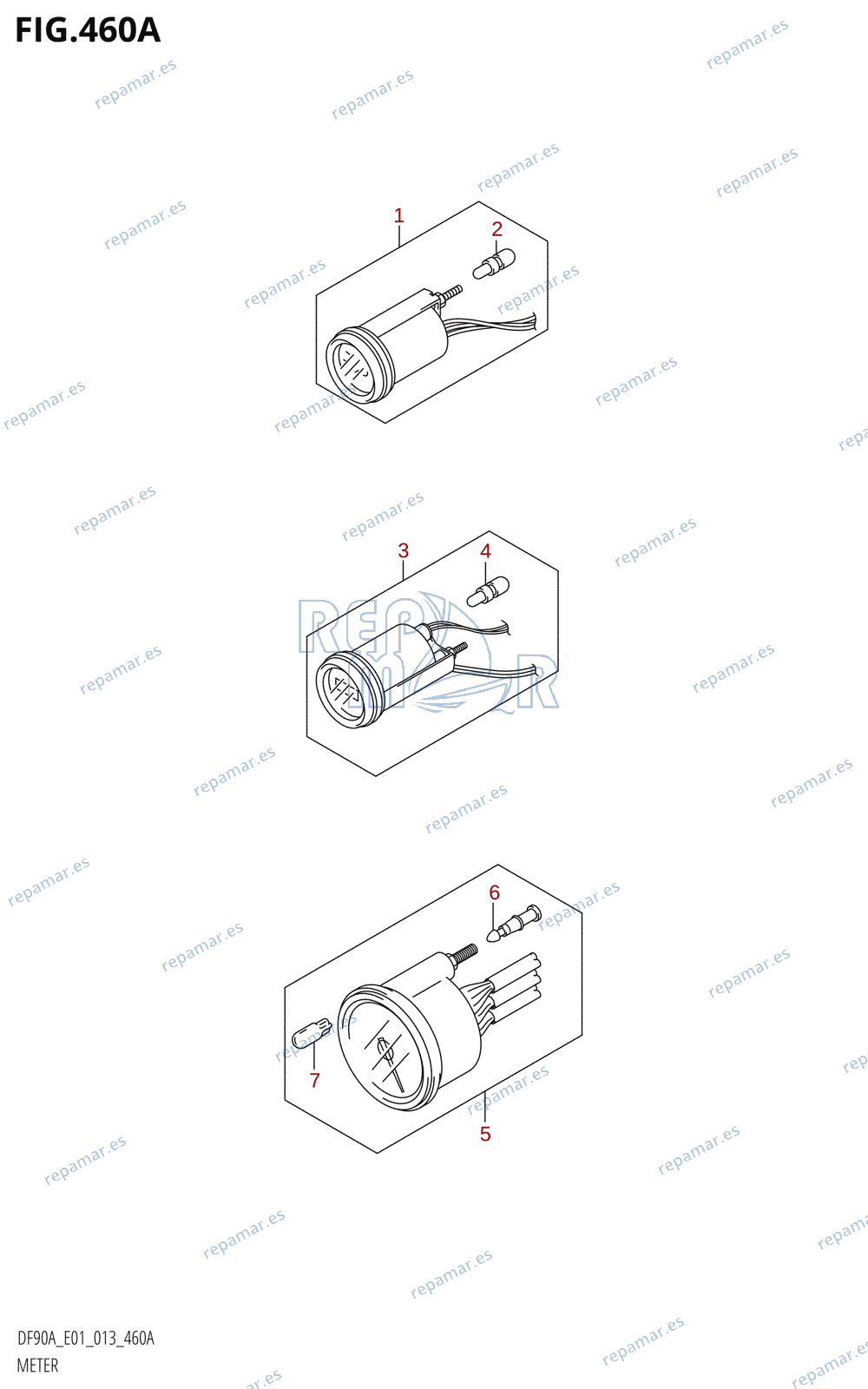 460A - METER (DF70A:E01)