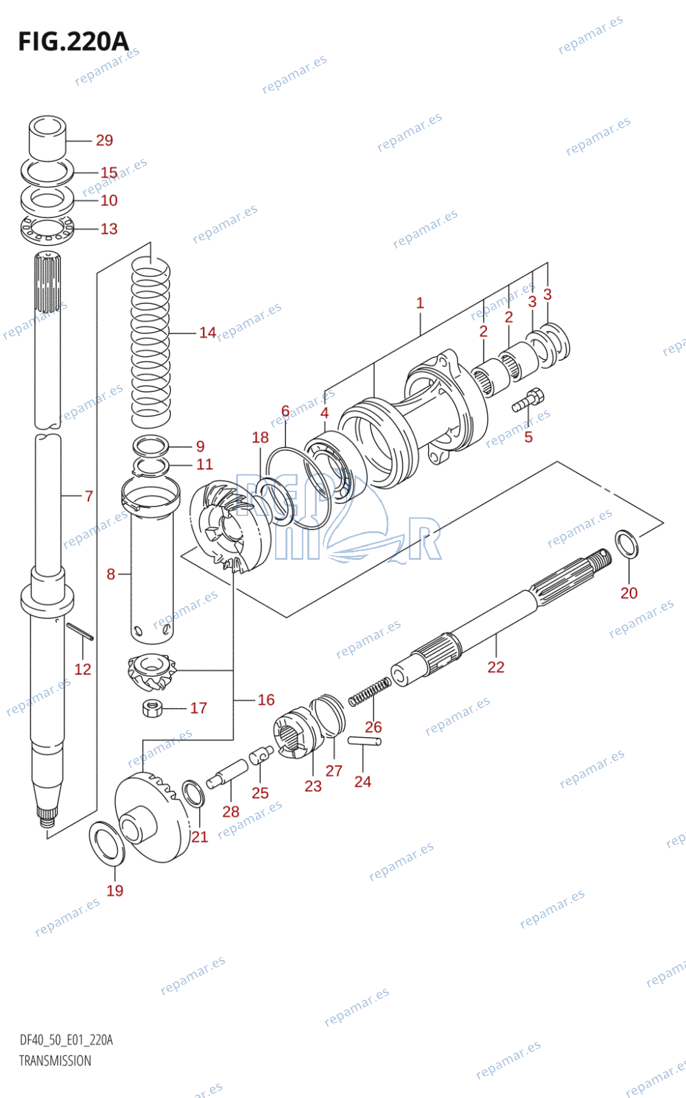 220A - TRANSMISSION (X,Y,K1,K2,K3,K4,K5,K6,K7,K8,K9,K10)