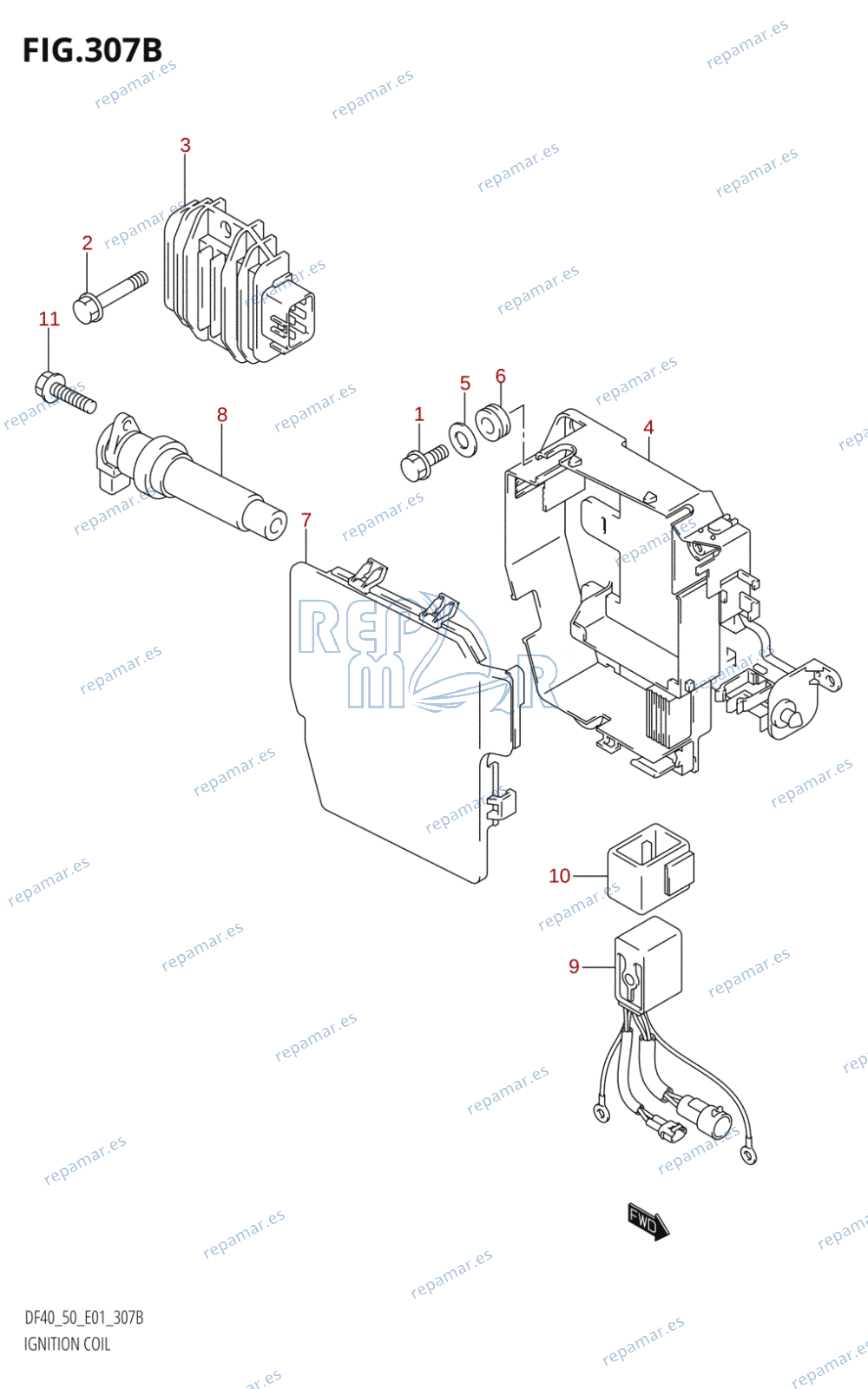 307B - IGNITION COIL (K5,K6,K7,K8,K9,K10)