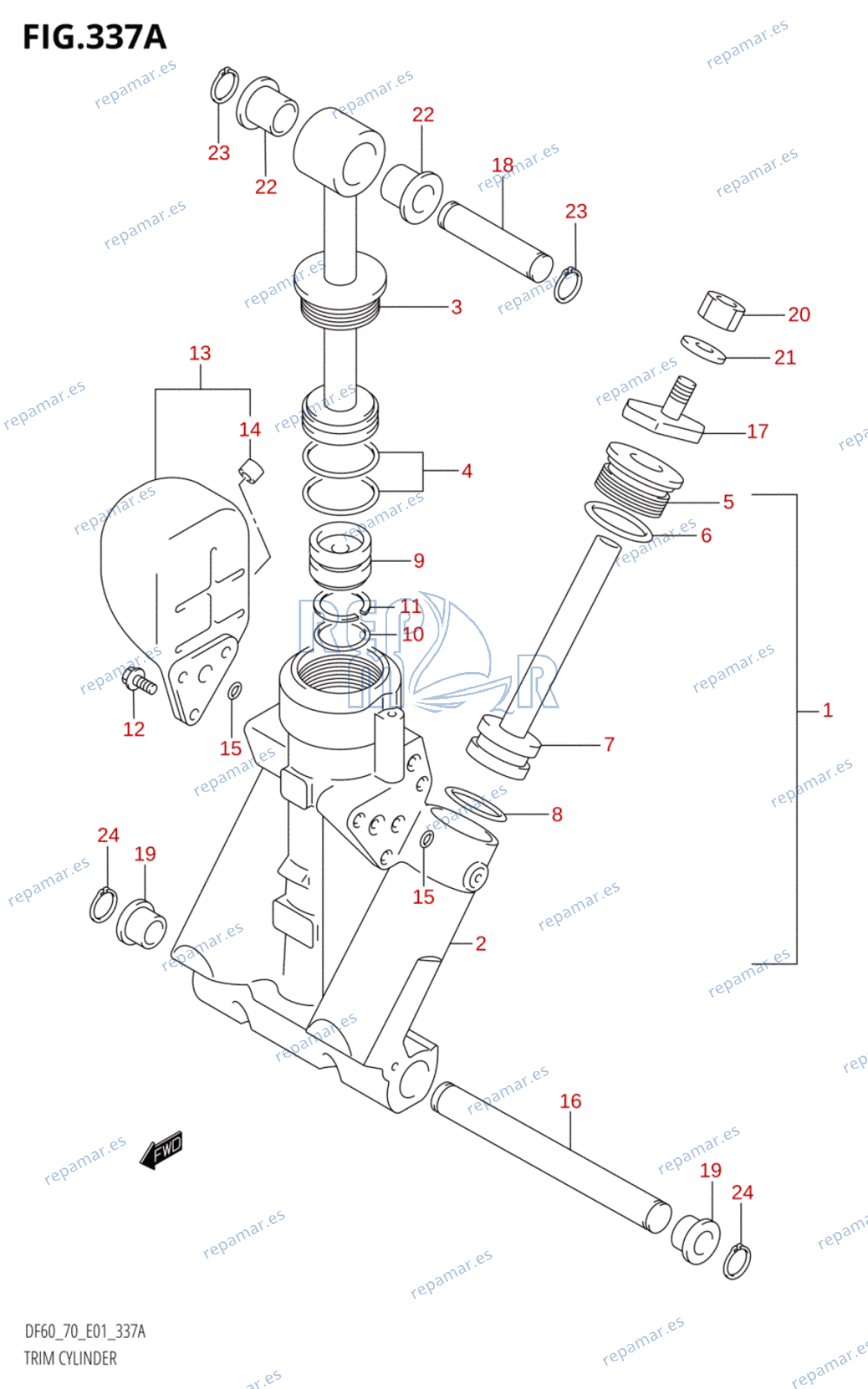 337A - TRIM CYLINDER (W,X,Y)