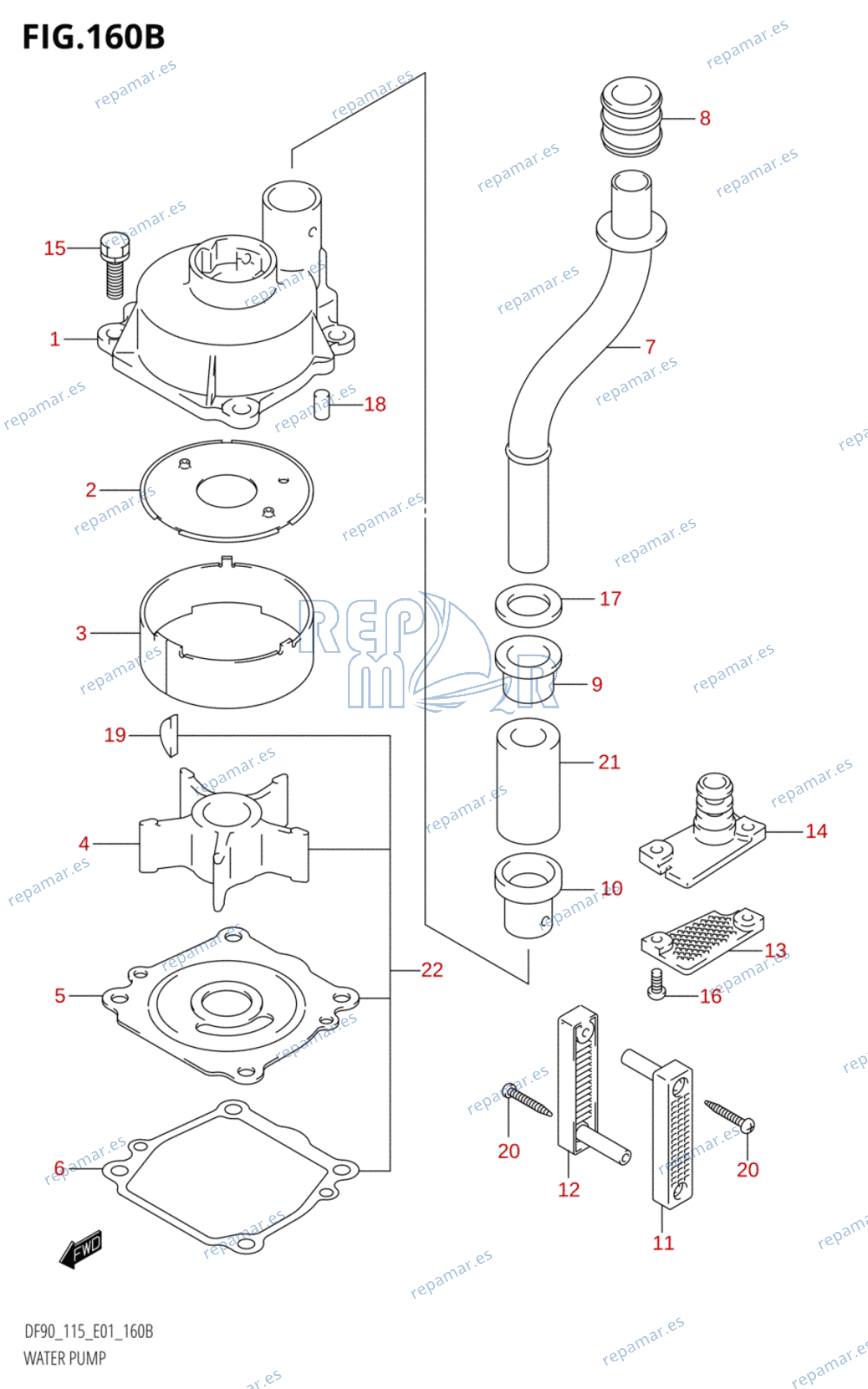 160B - WATER PUMP (DF115WT)