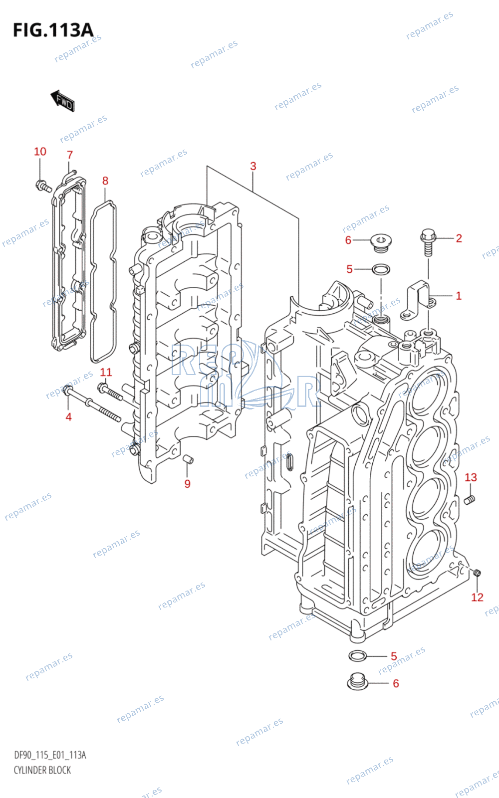 113A - CYLINDER BLOCK