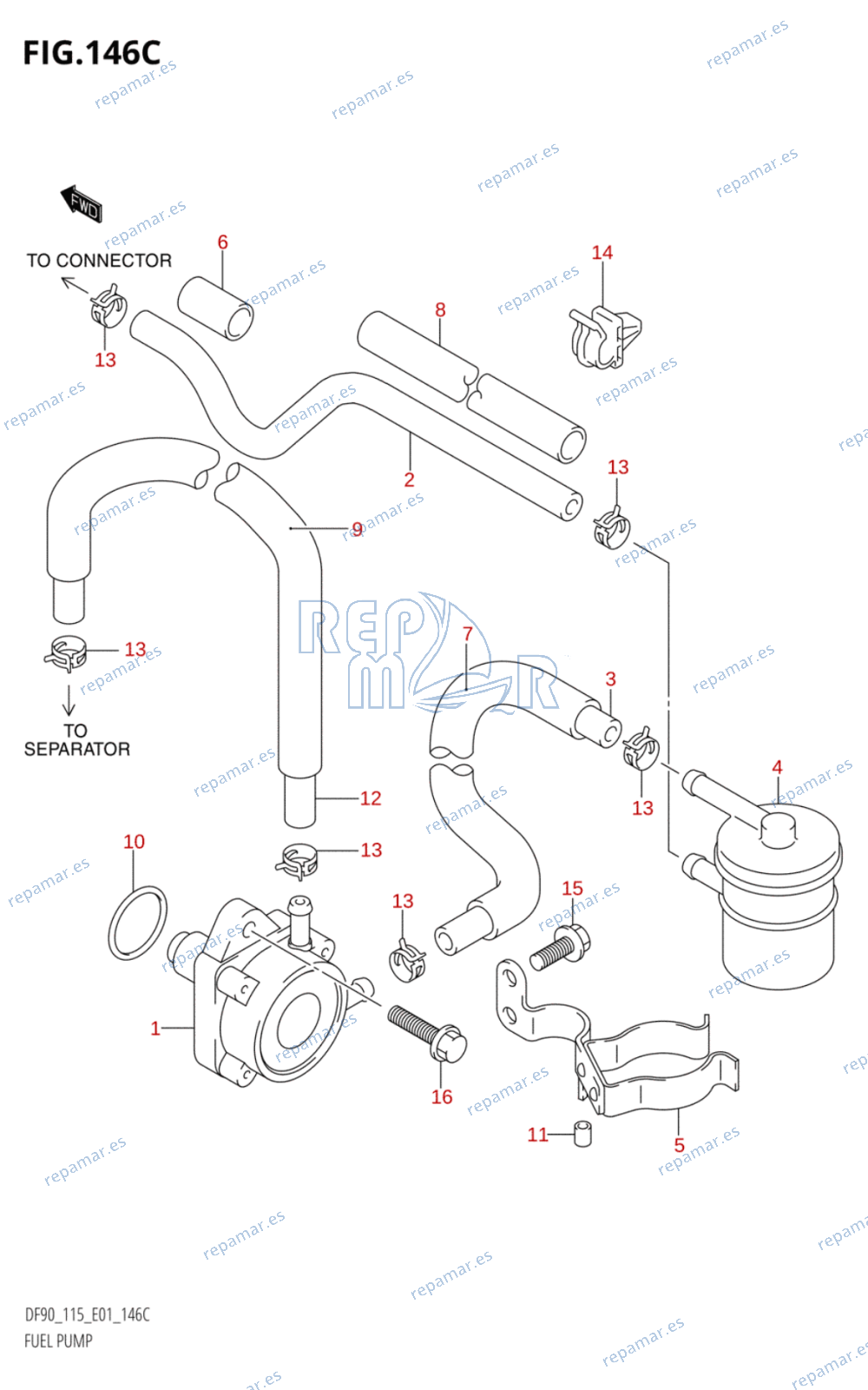 146C - FUEL PUMP (DF115WT:(K3,K4,K5,K6))