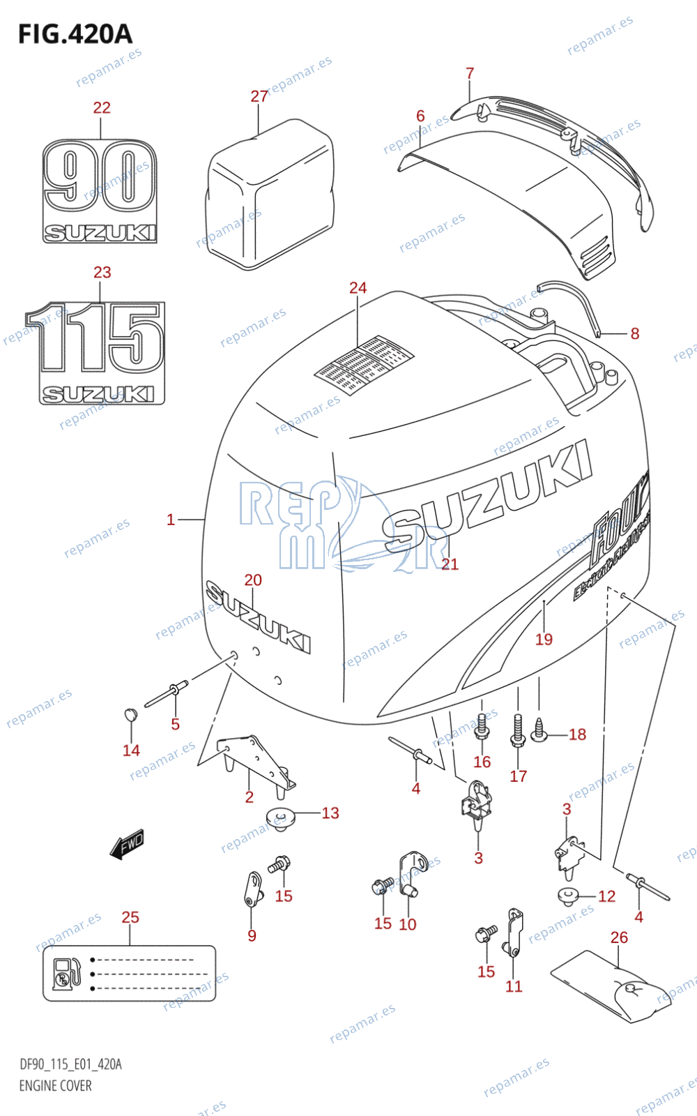 420A - ENGINE COVER (K1,K2)