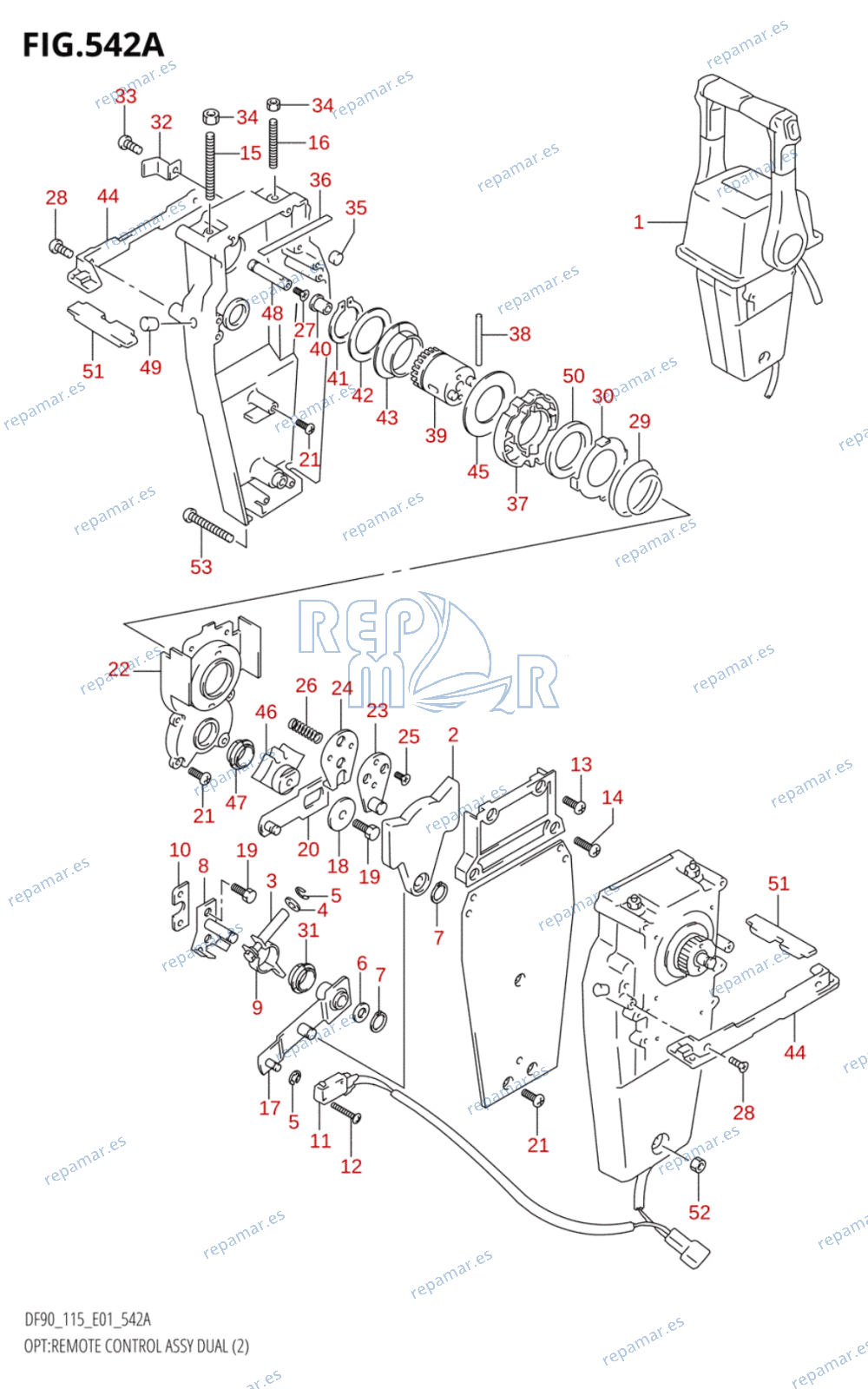 542A - OPT:REMOTE CONTROL ASSY DUAL (2)