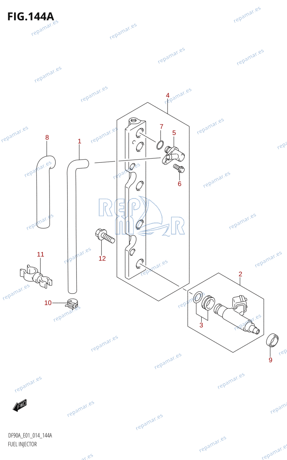 144A - FUEL INJECTOR (DF70A:E01)