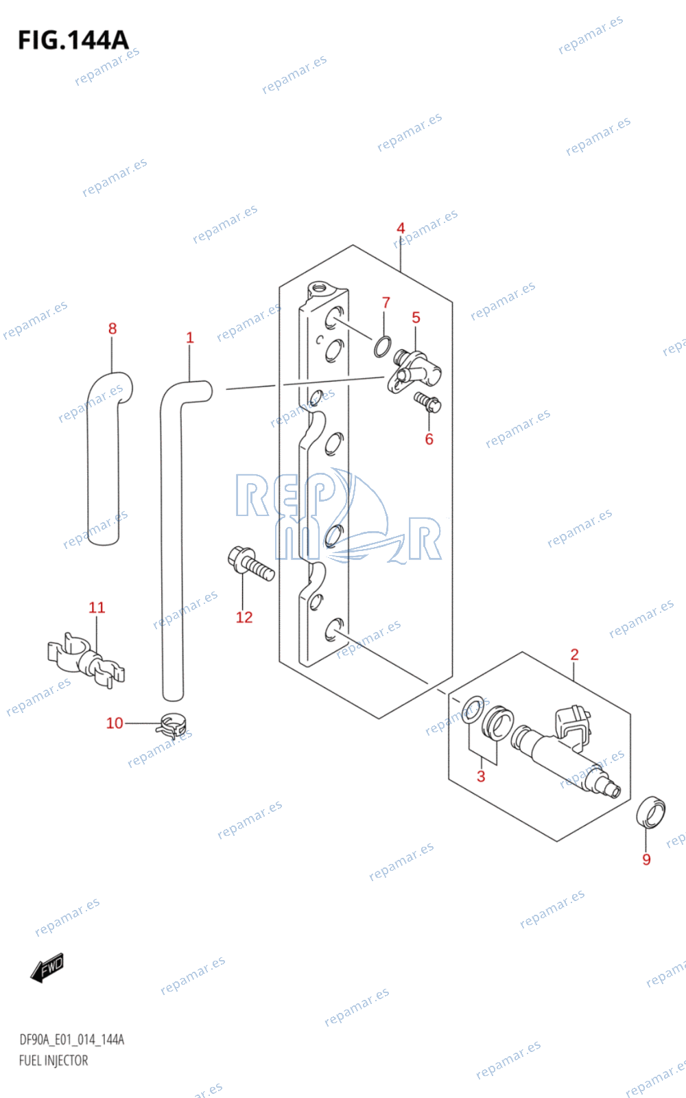 144A - FUEL INJECTOR (DF70A:E01)