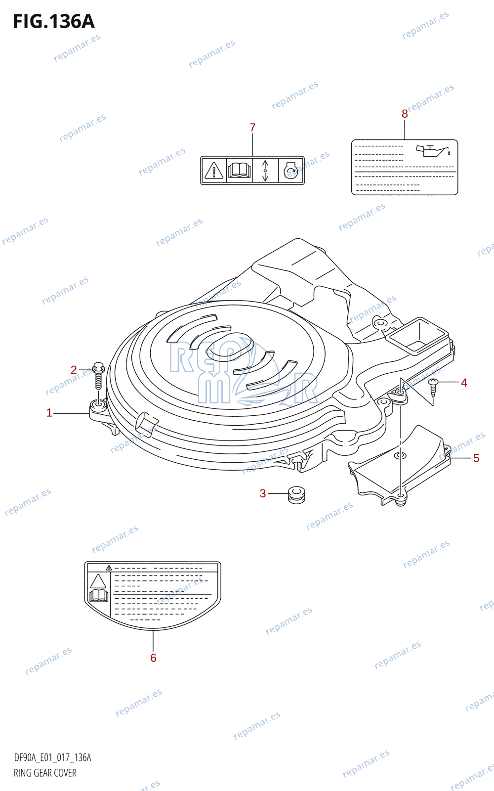 136A - RING GEAR COVER