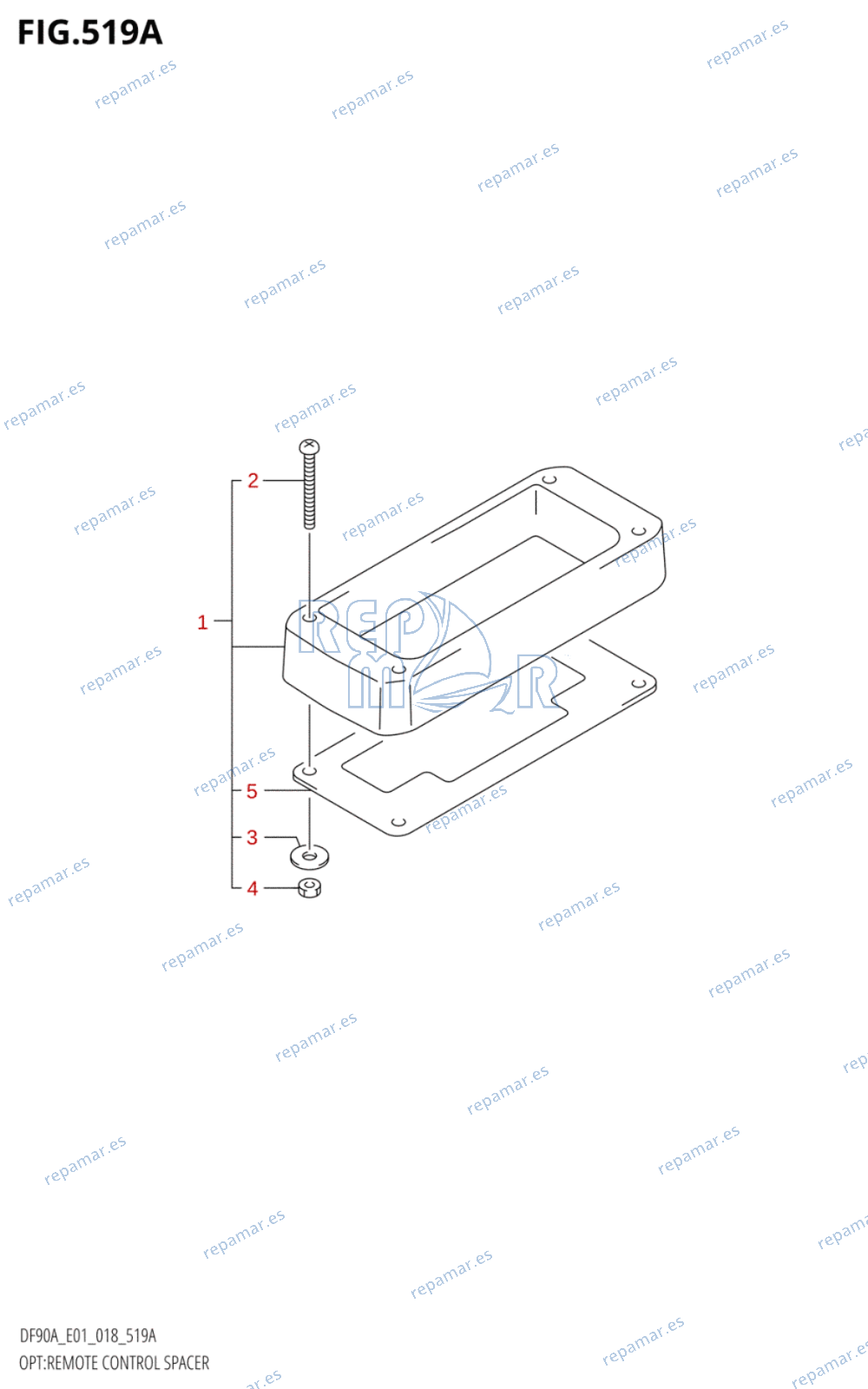 519A - OPT:REMOTE CONTROL SPACER