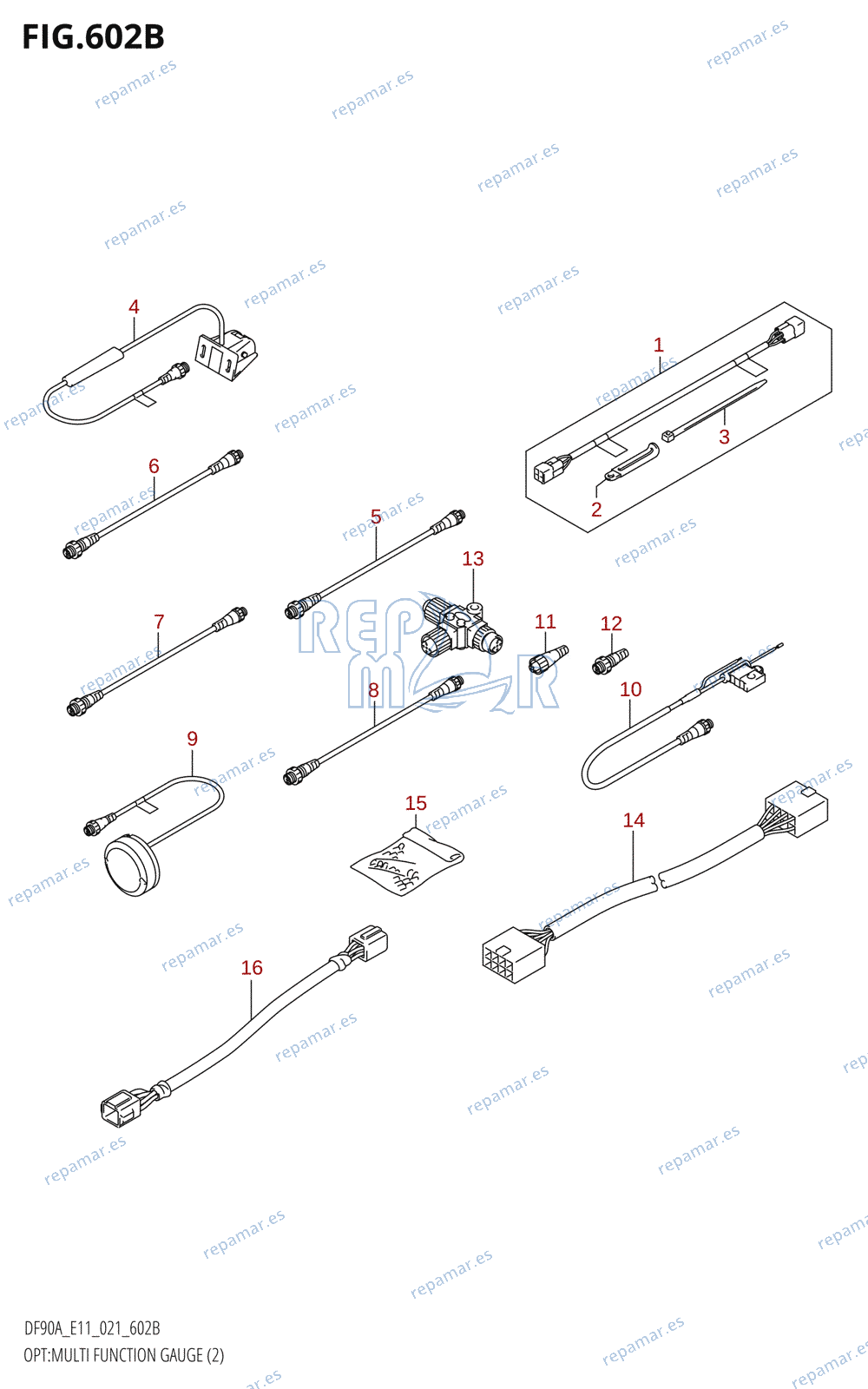 602B - OPT:MULTI FUNCTION GAUGE (2) (DF90AWQH)