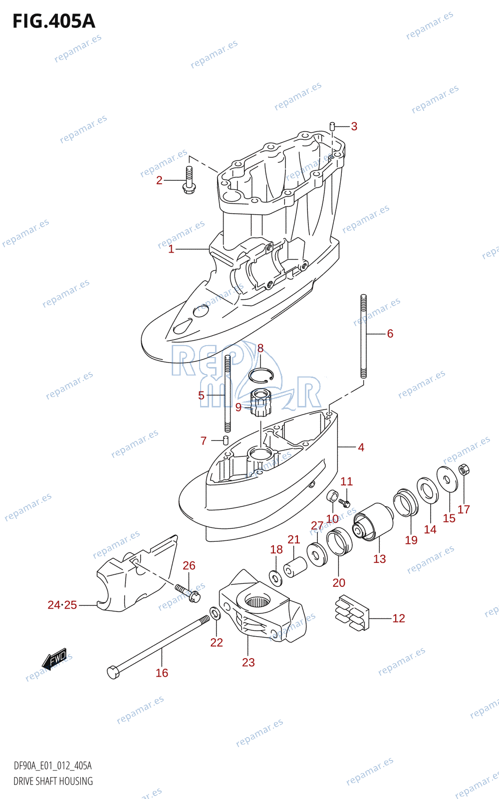 405A - DRIVE SHAFT HOUSING