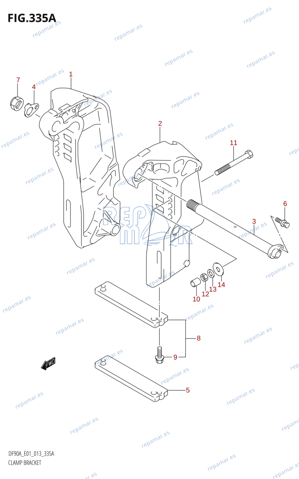 335A - CLAMP BRACKET