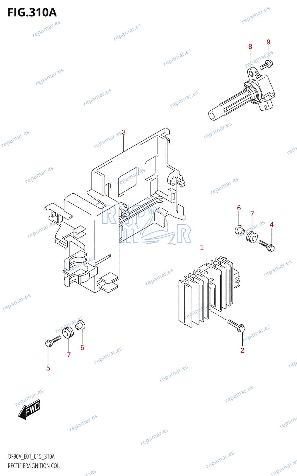 310A - RECTIFIER /​ IGNITION COIL