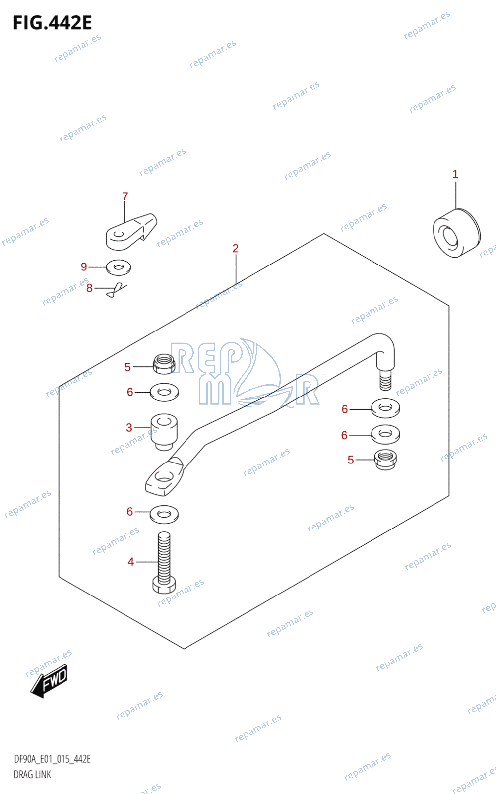 442E - DRAG LINK (DF80A:E01)