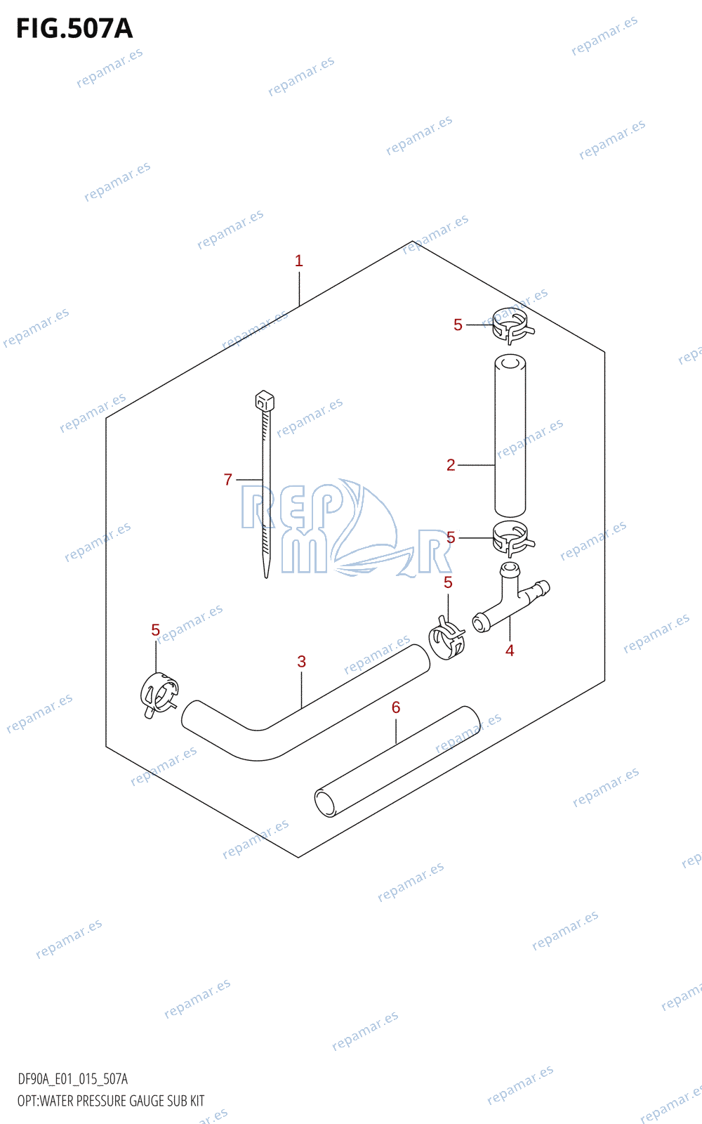 507A - OPT:WATER PRESSURE GAUGE SUB KIT