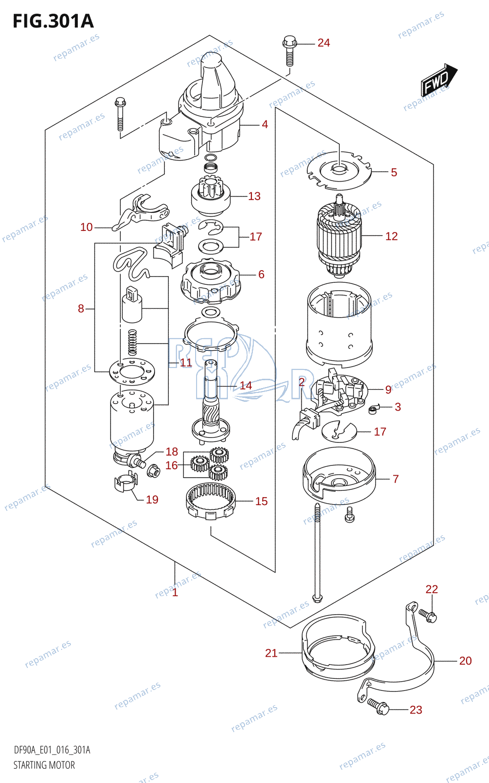 301A - STARTING MOTOR