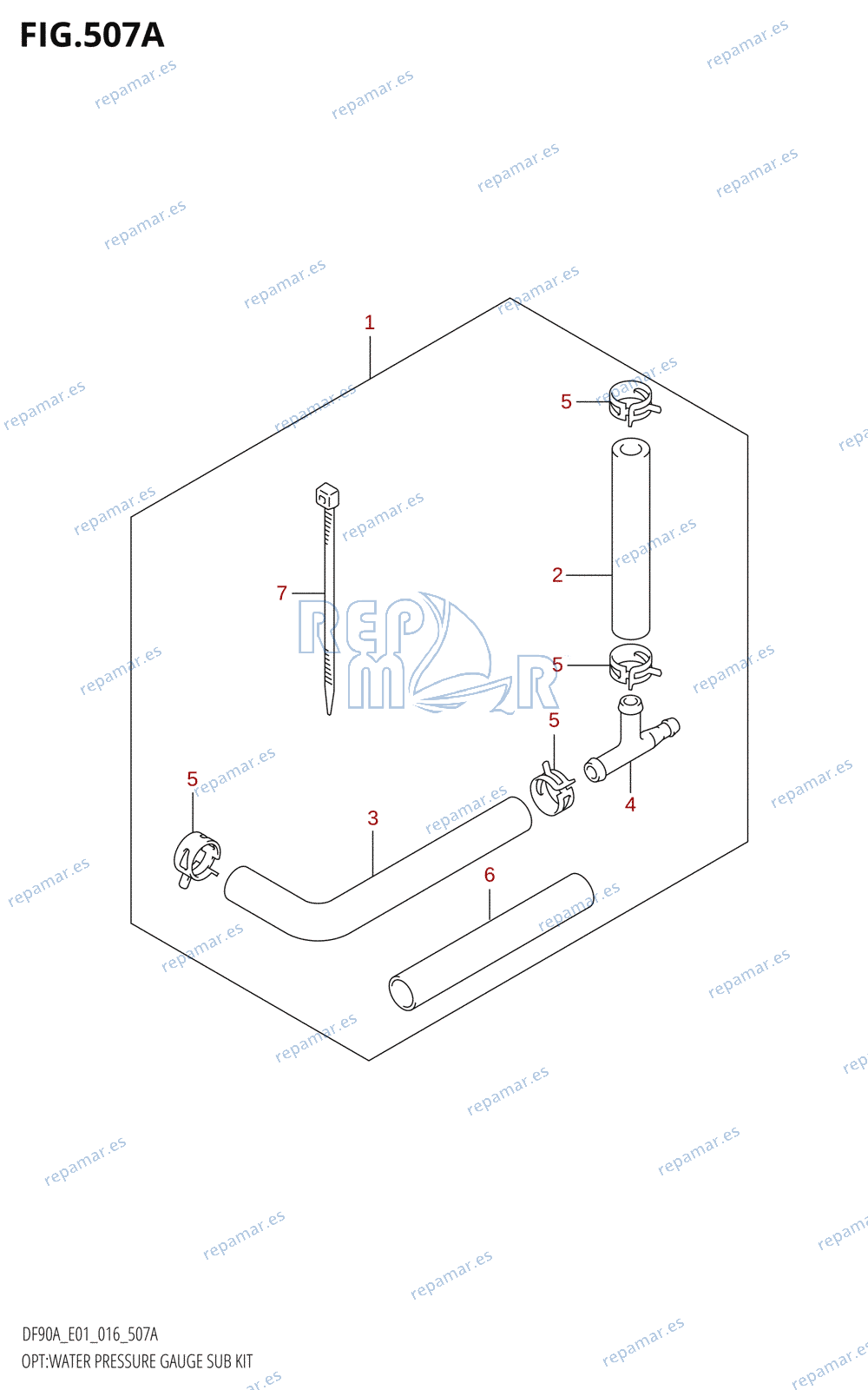 507A - OPT:WATER PRESSURE GAUGE SUB KIT