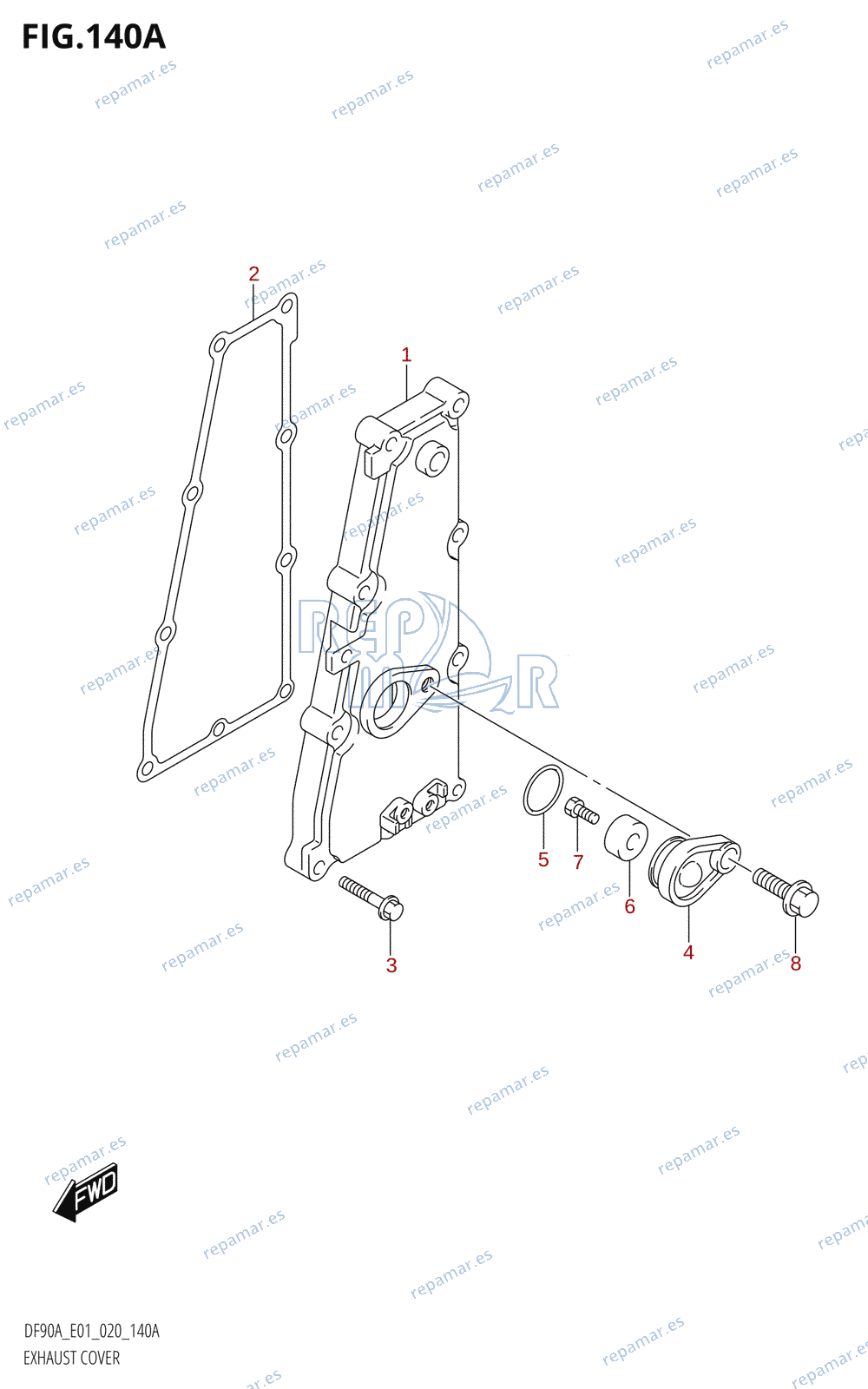 140A - EXHAUST COVER