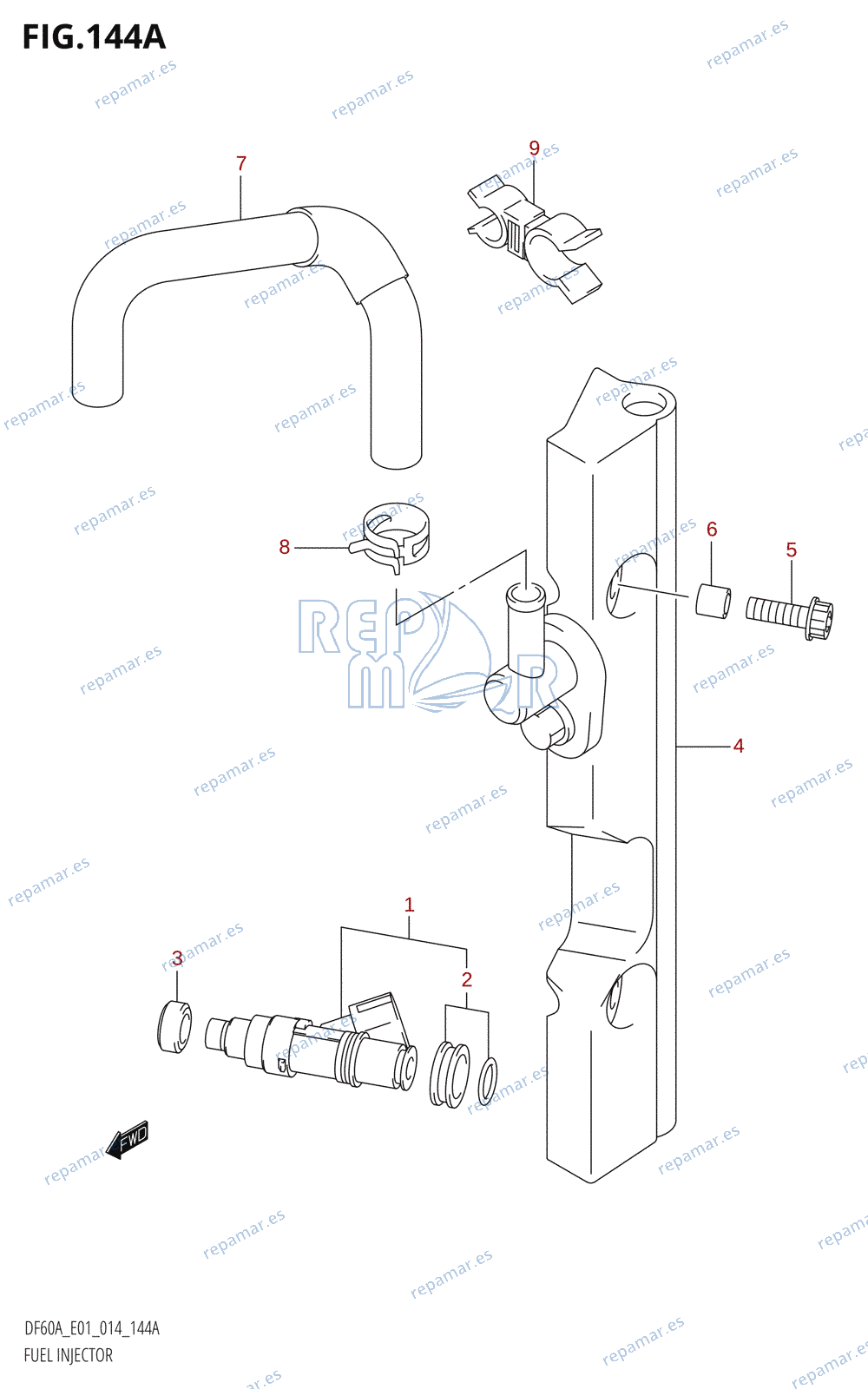 144A - FUEL INJECTOR (DF40A:E01)