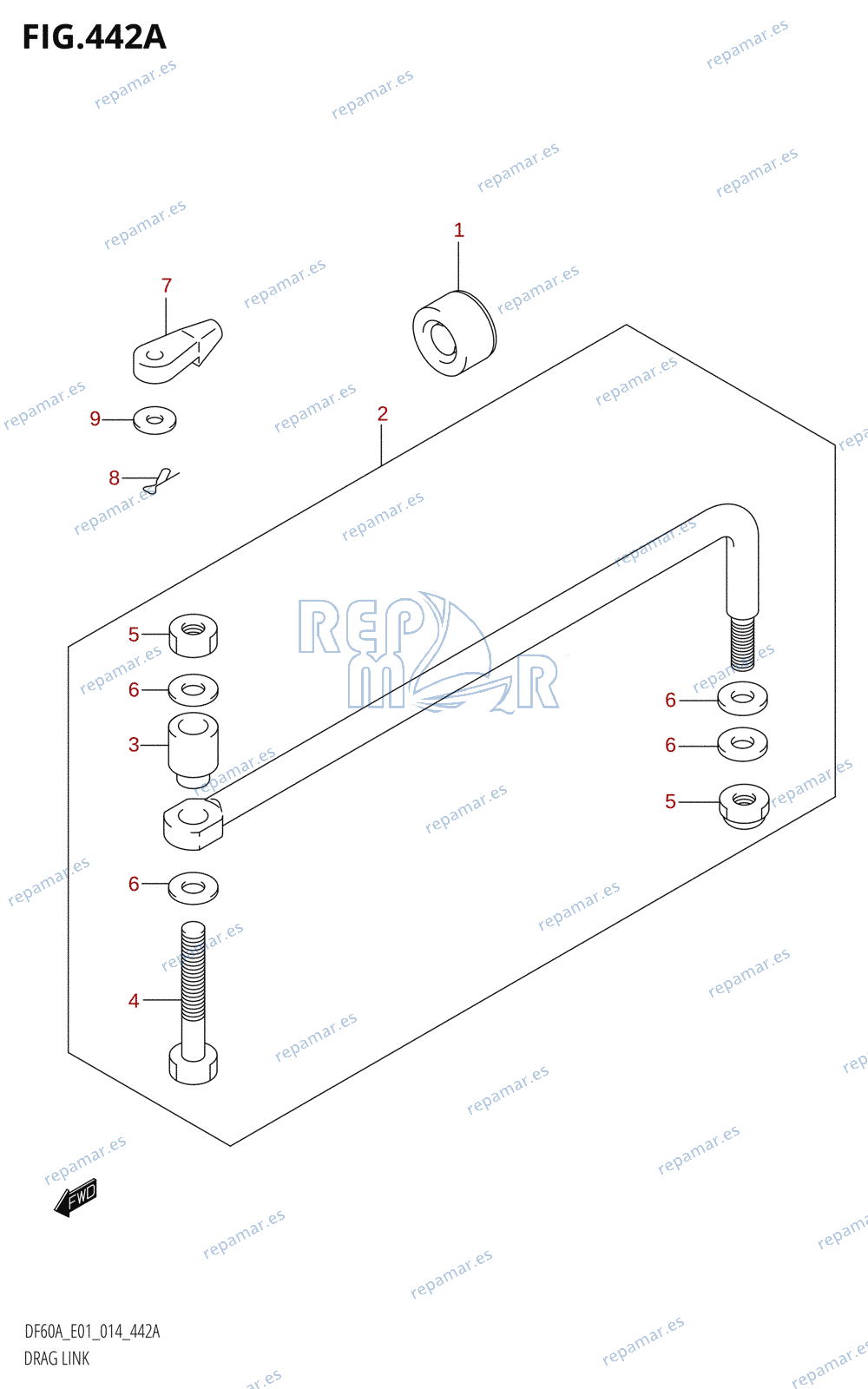 442A - DRAG LINK (DF40A:E01)