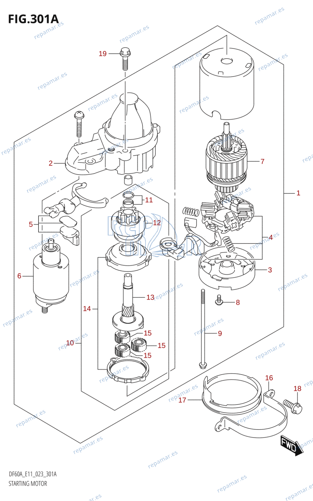 301A - STARTING MOTOR