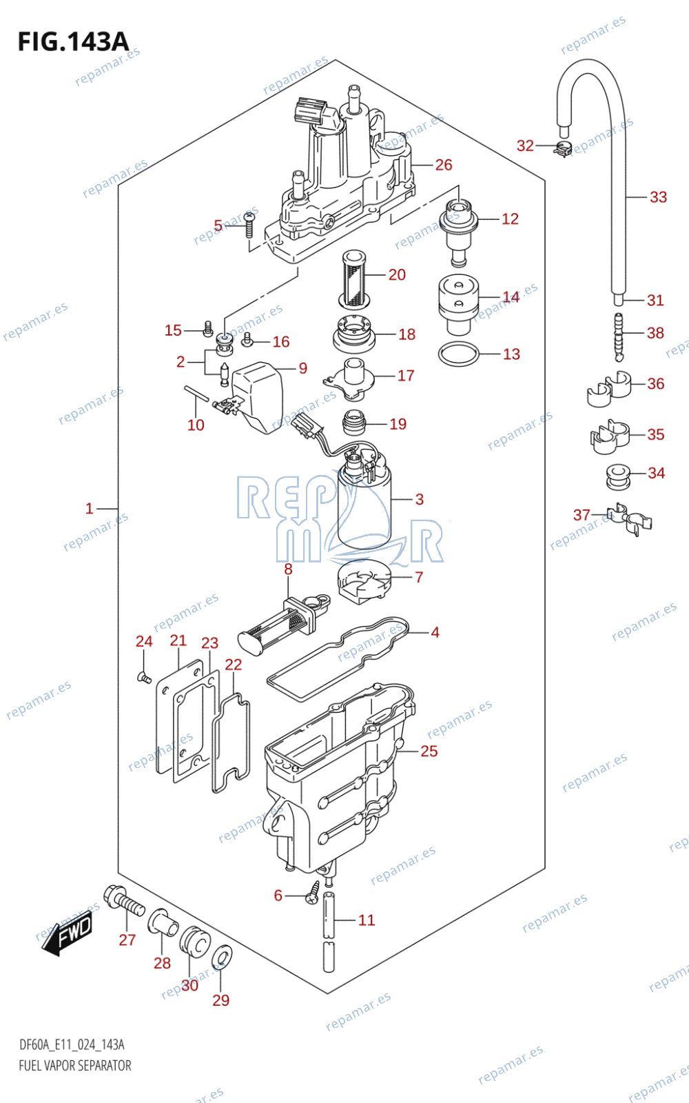 143A - FUEL VAPOR SEPARATOR