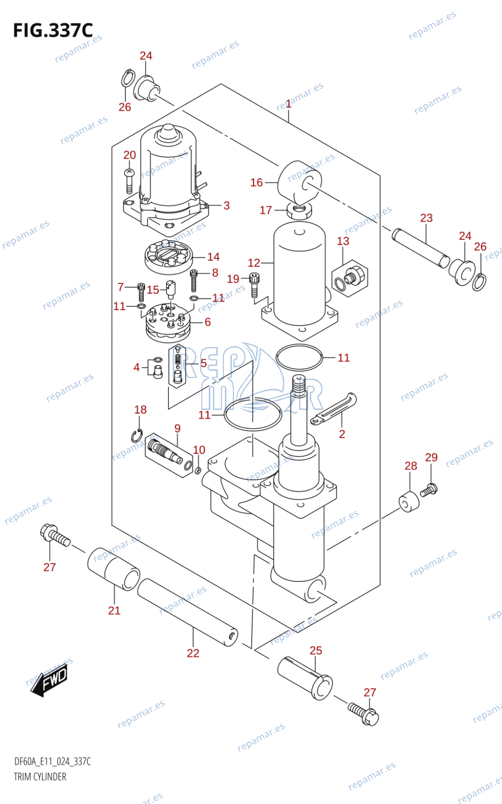 337C - TRIM CYLINDER (DF40AST)