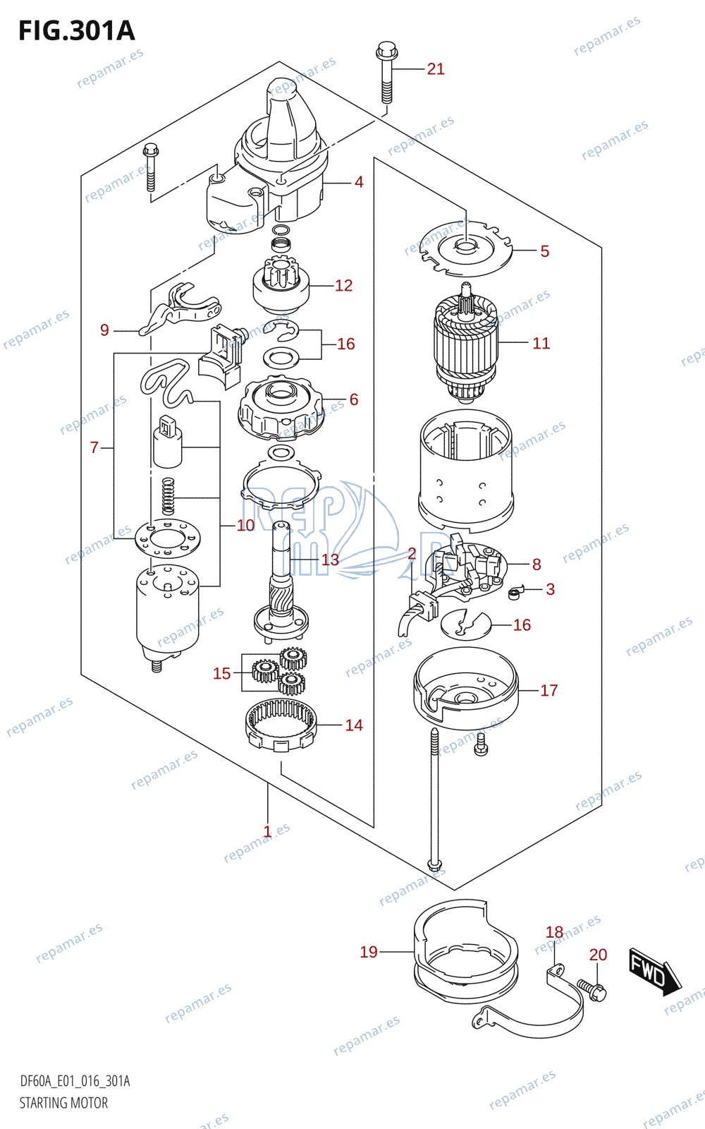 301A - STARTING MOTOR