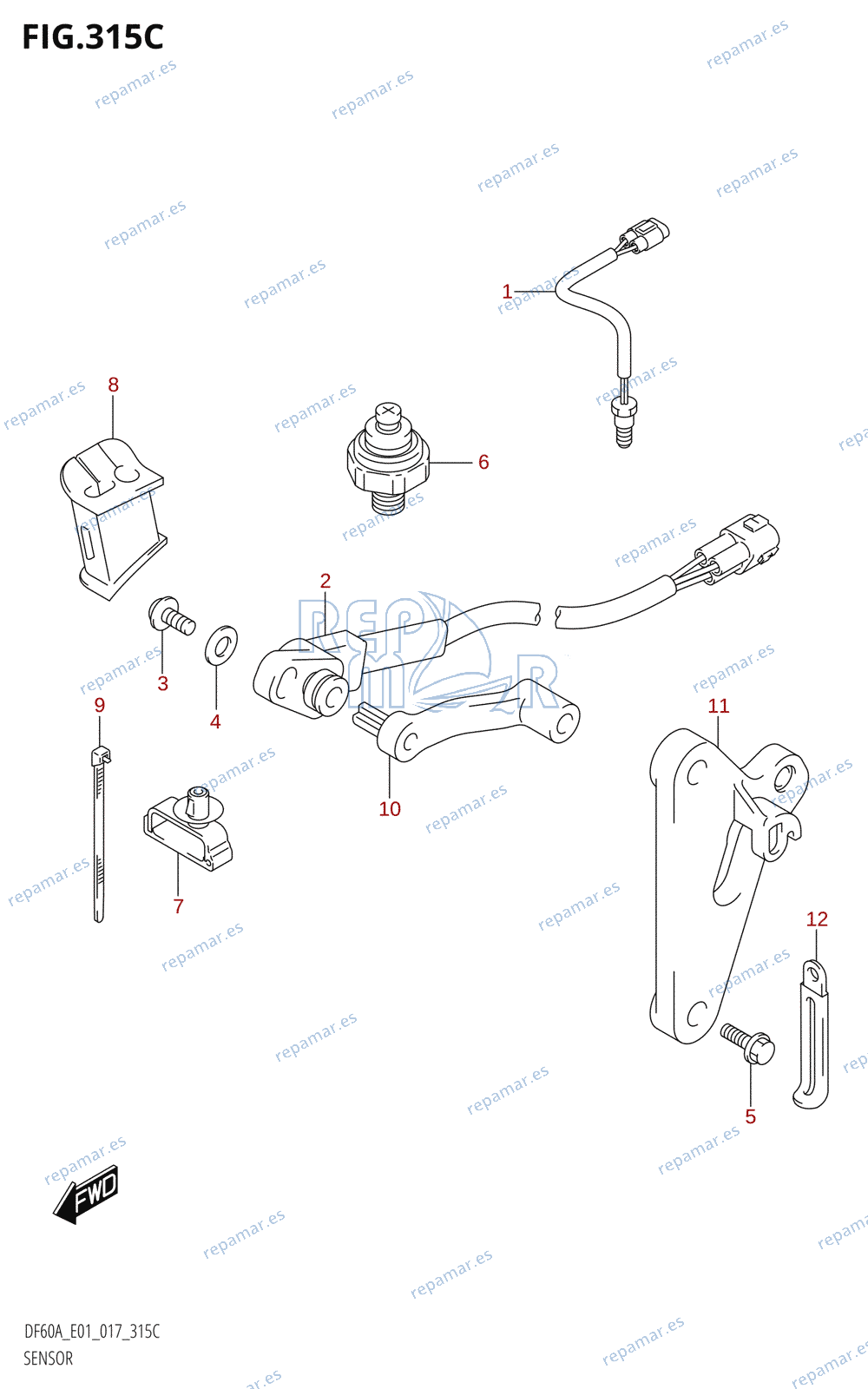 315C - SENSOR (DF40ATH:E01)