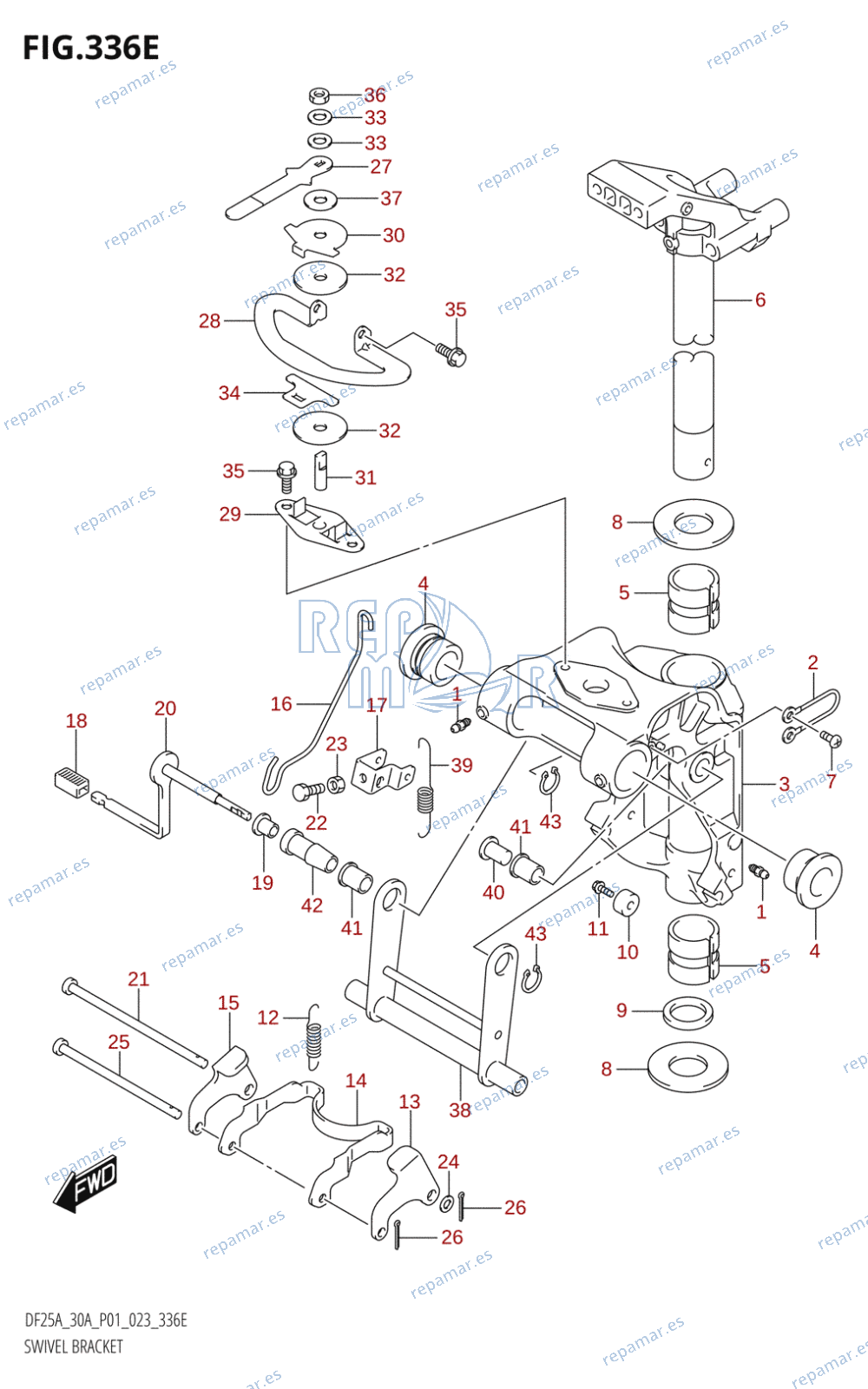 336E - SWIVEL BRACKET (DF30A)