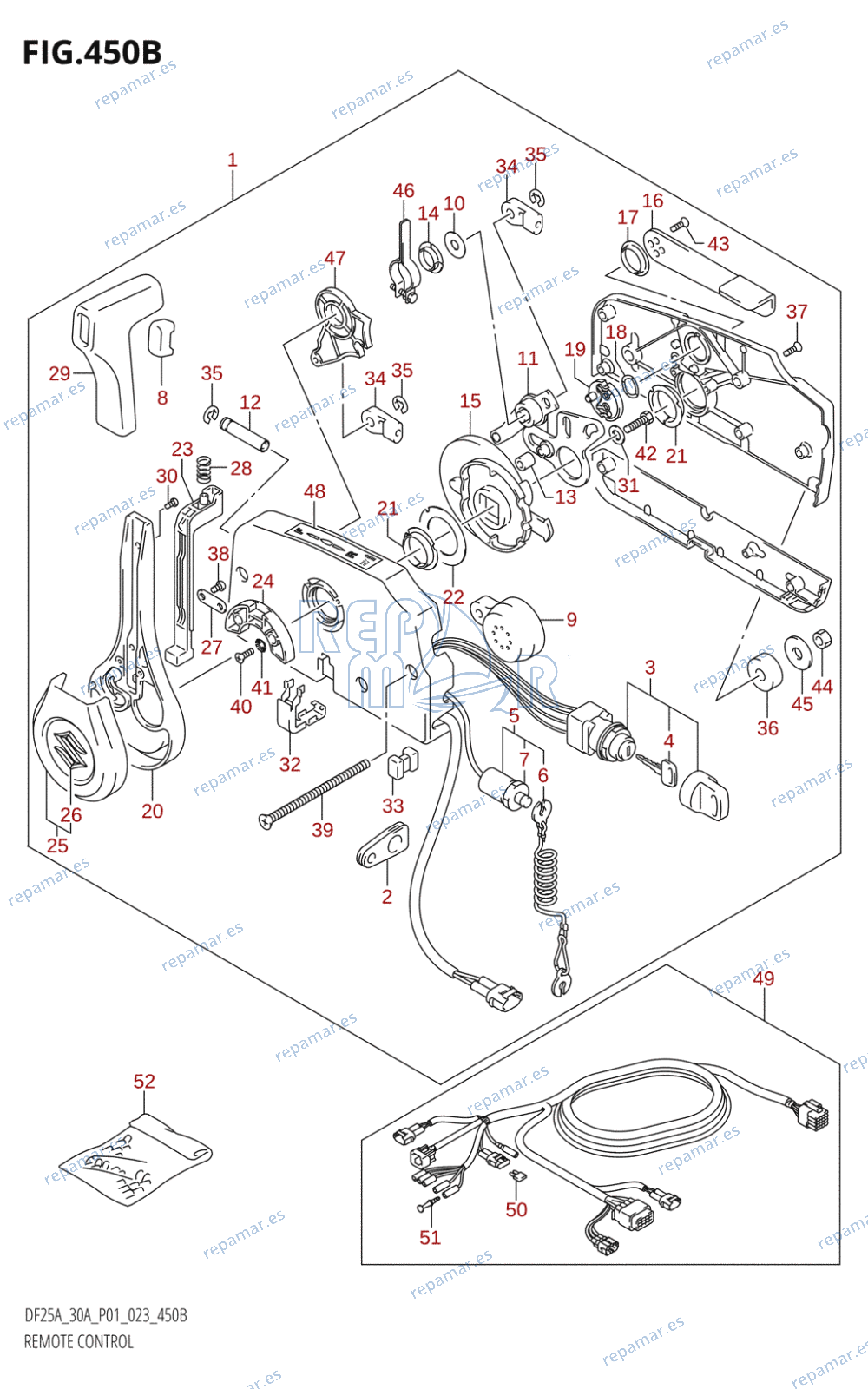 450B - REMOTE CONTROL (DF30AR:(022,023))