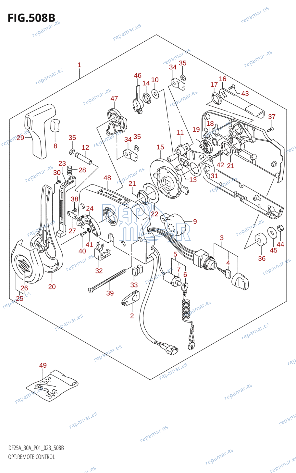 508B - OPT:REMOTE CONTROL ((DF25A,DF30A,DF30AQ):(022,023))