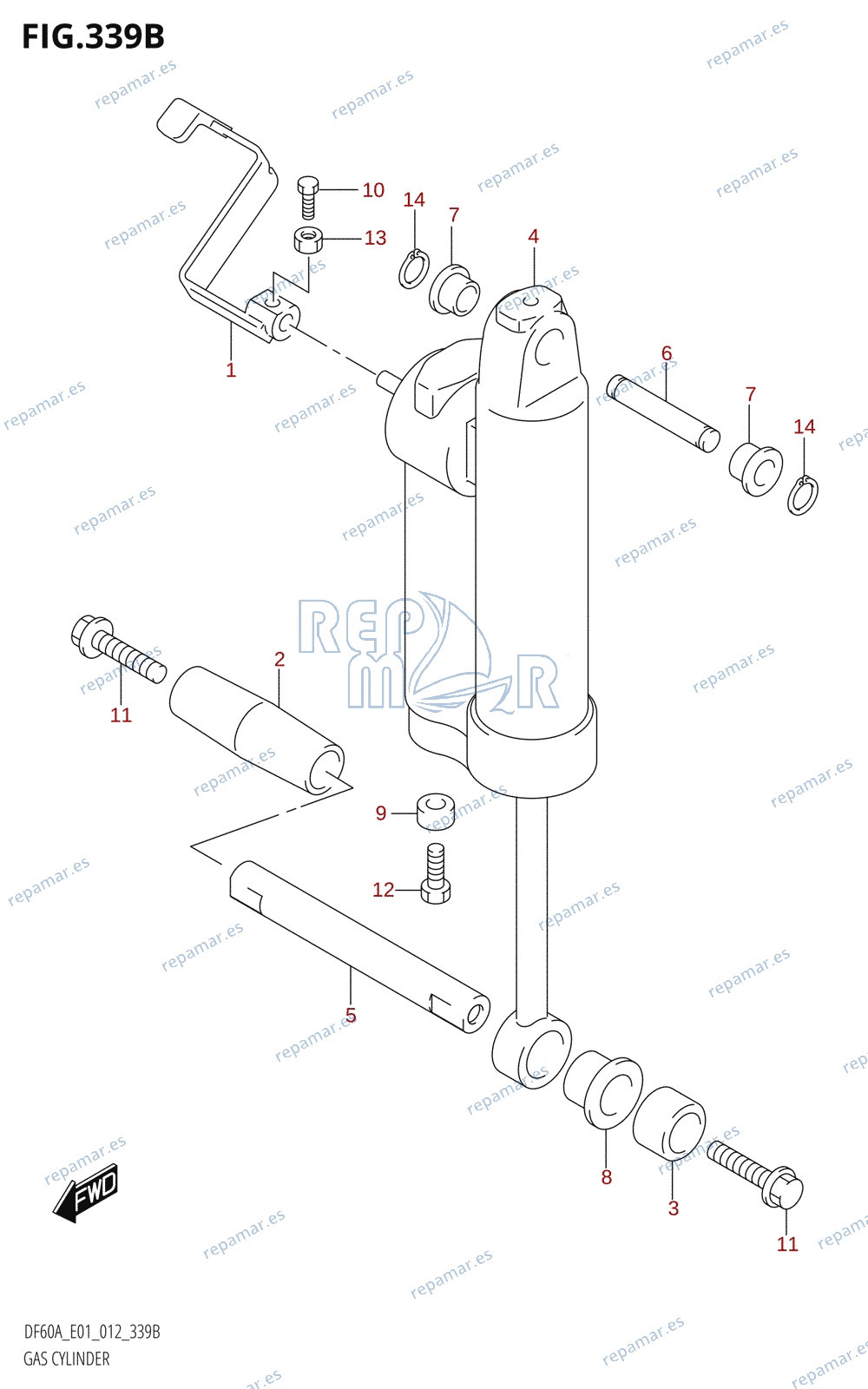 339B - GAS CYLINDER (DF60AQH:E01)