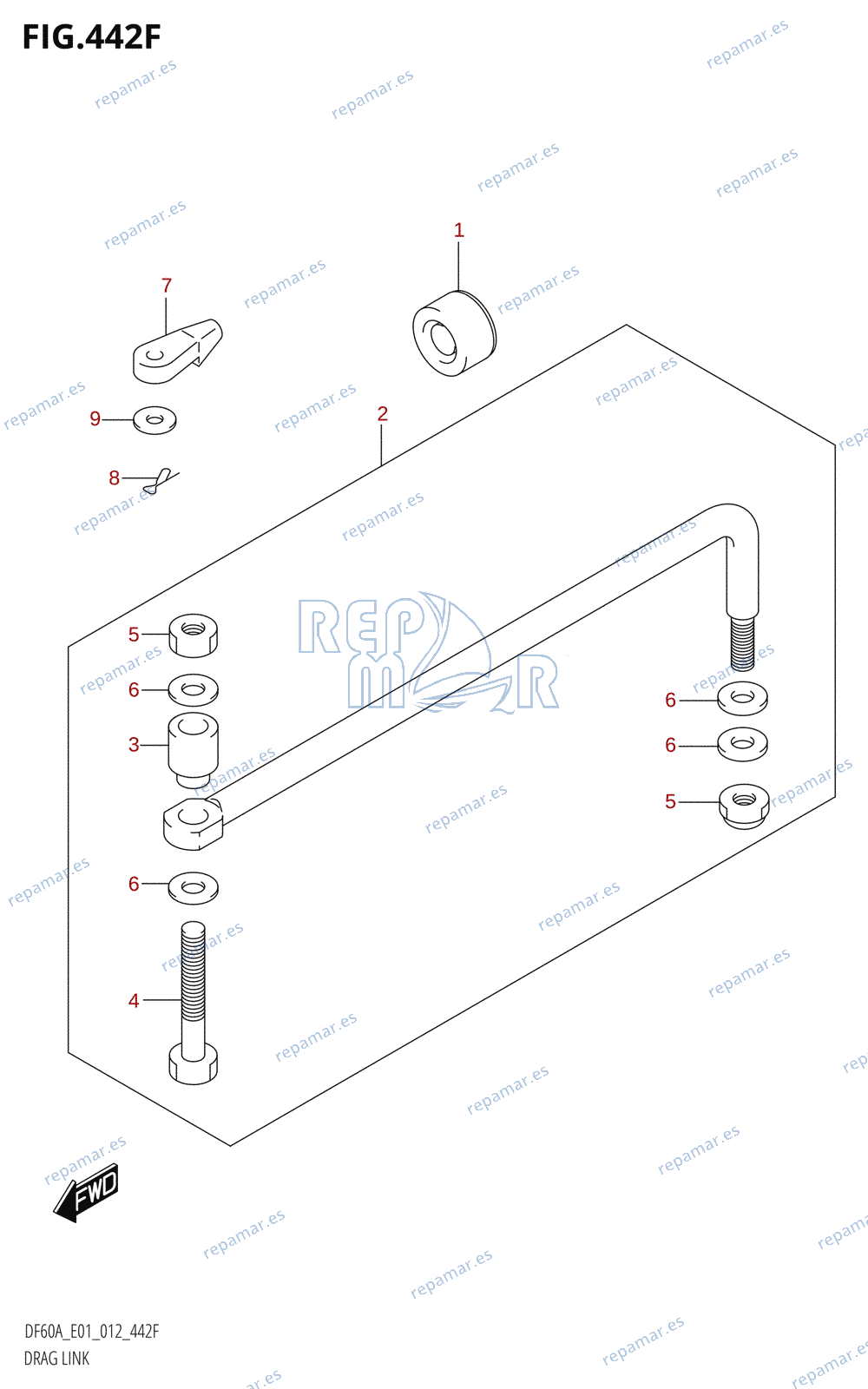 442F - DRAG LINK (DF60A:E01)