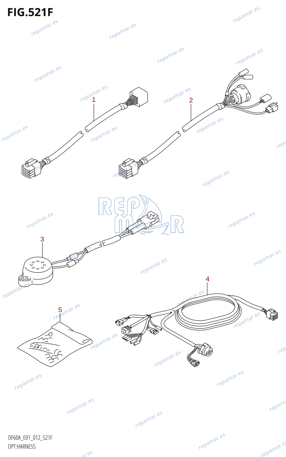 521F - OPT:HARNESS (DF60A:E01)