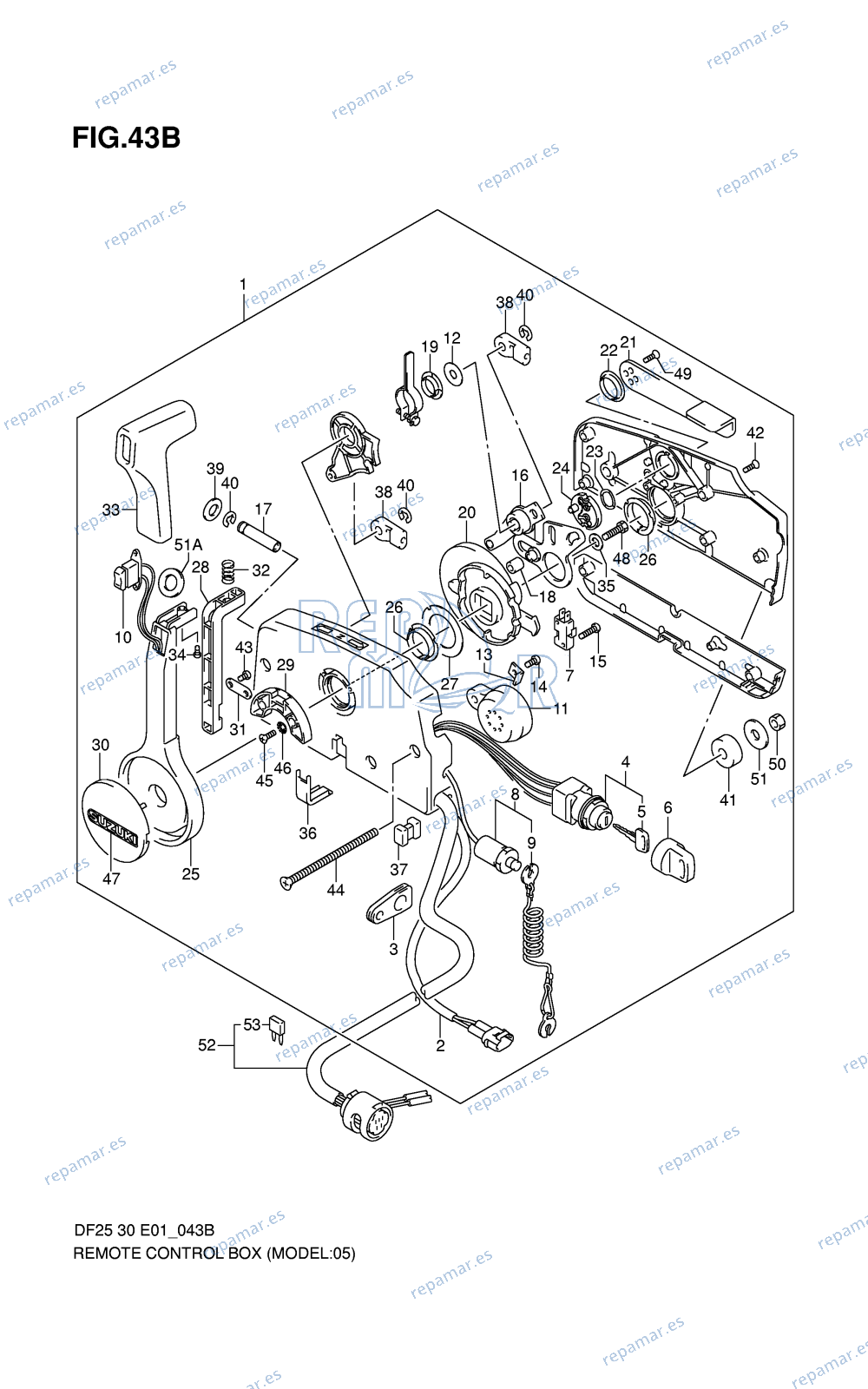 43B - CAJA CONTROL REMOTO (MODEL:05~07)